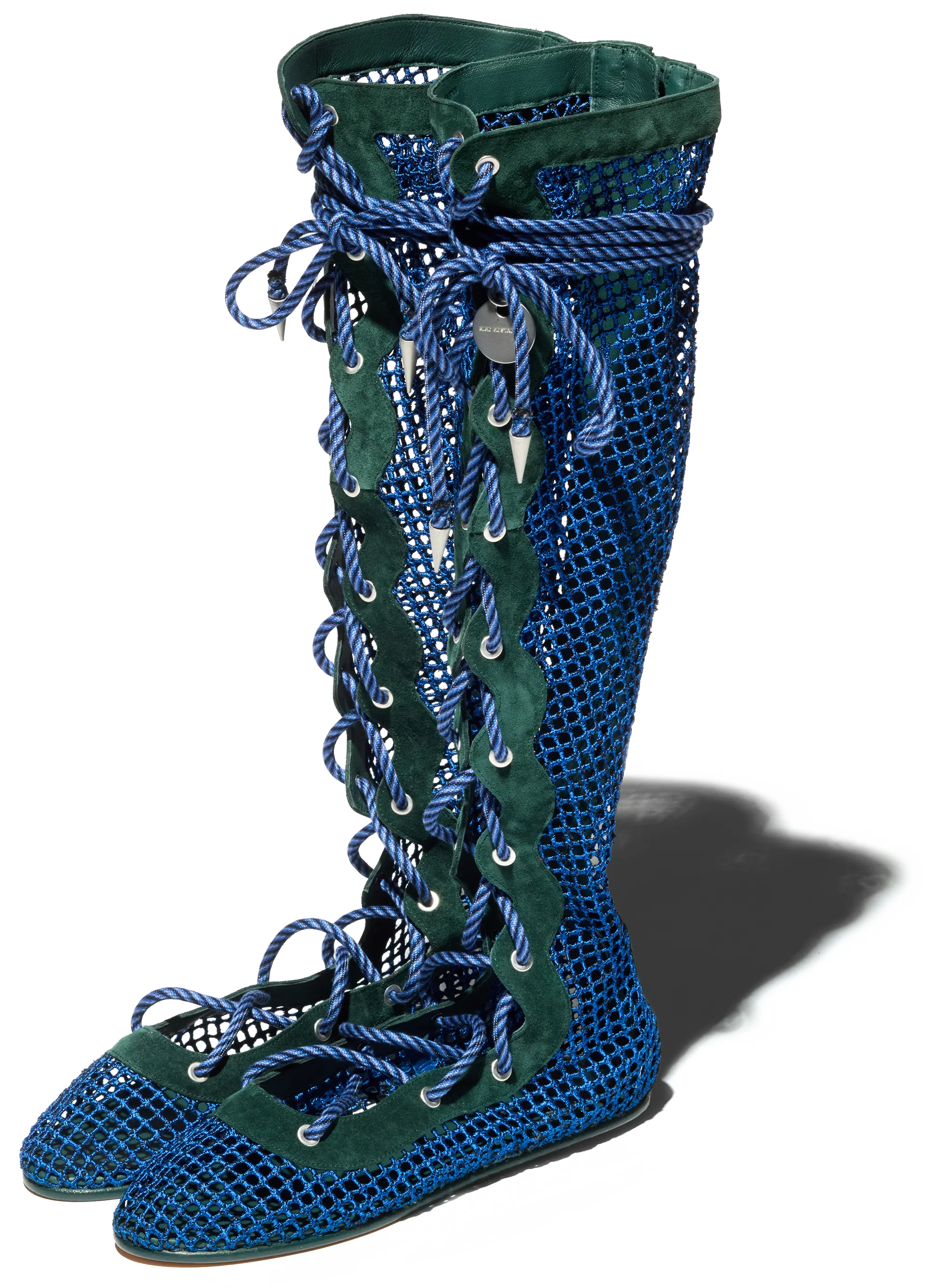 RETICELLA Knee High Boots — Sapphire – KIKO KOSTADINOV