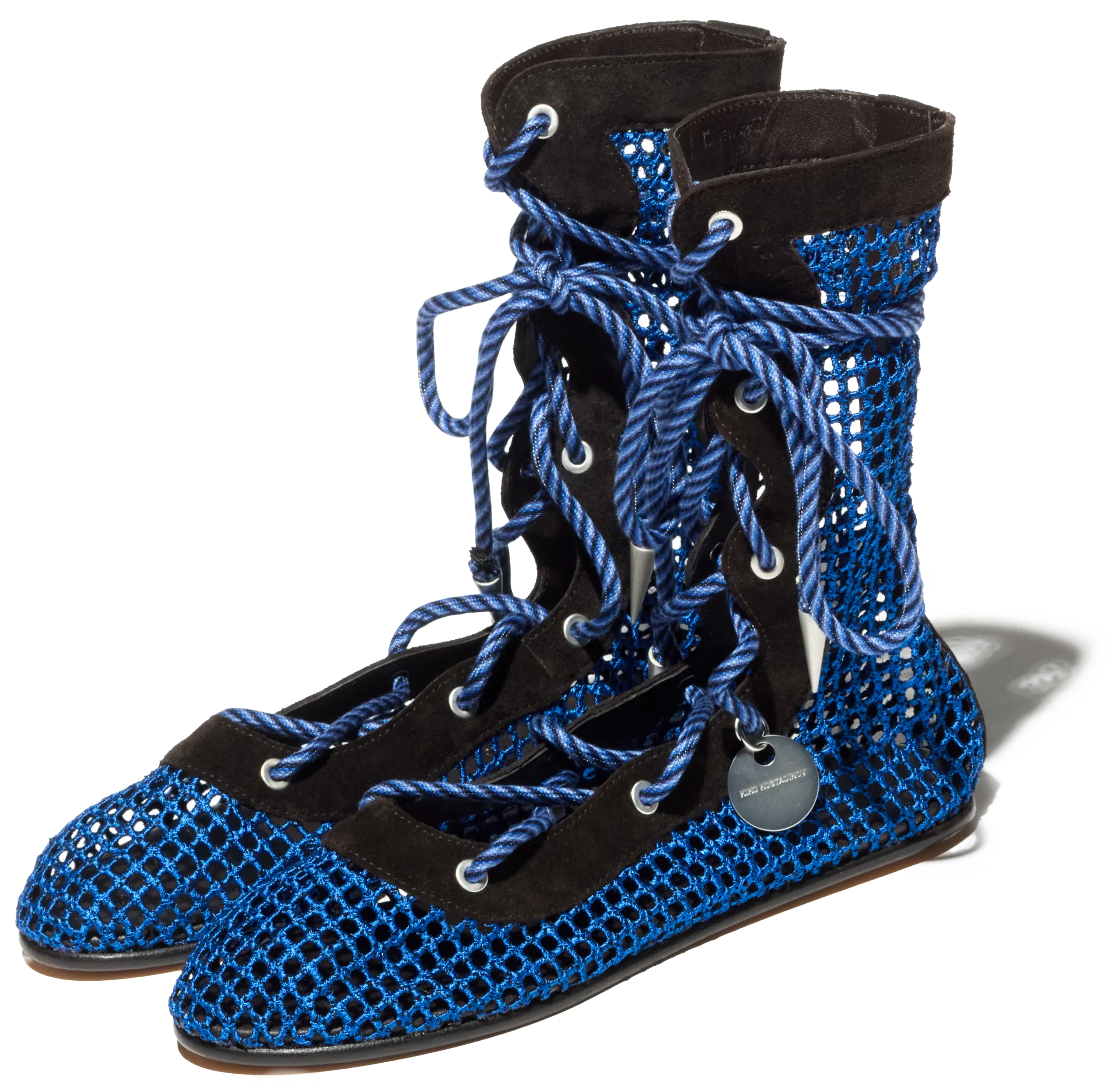 RETICELLA Lace-Up Boots — Sapphire – KIKO KOSTADINOV