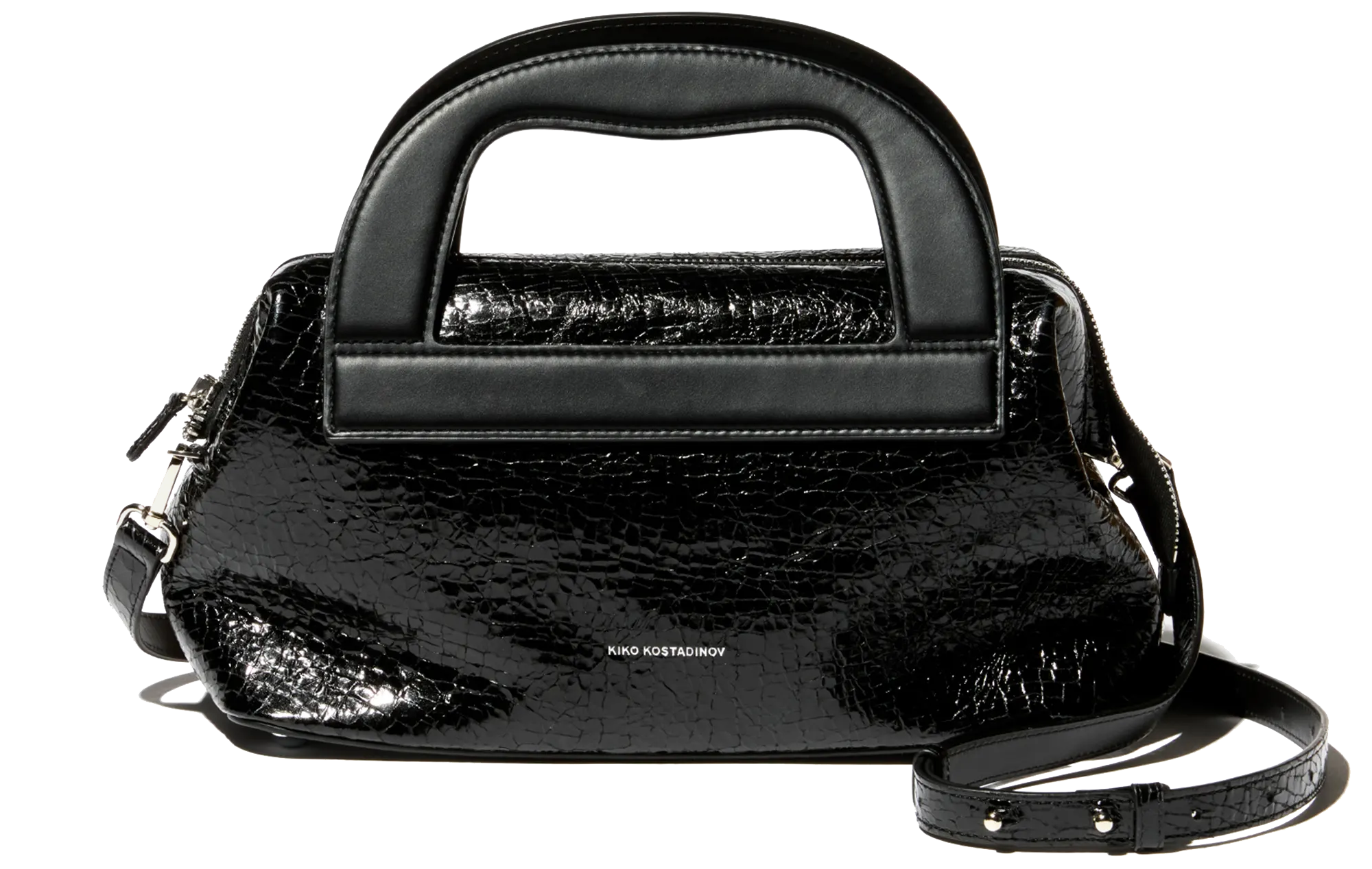 ISADORA Bag — Cracked Black – KIKO KOSTADINOV