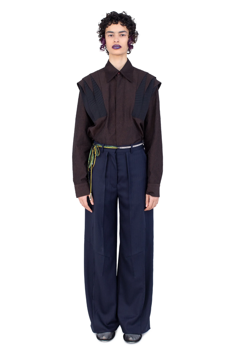 TRIPOLINA Tailored Trousers — Navy