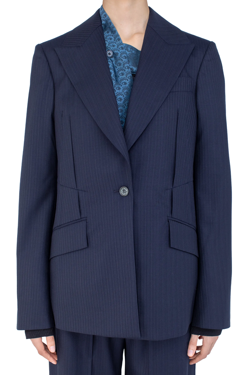 TRIPOLINA Tailored Jacket — Navy