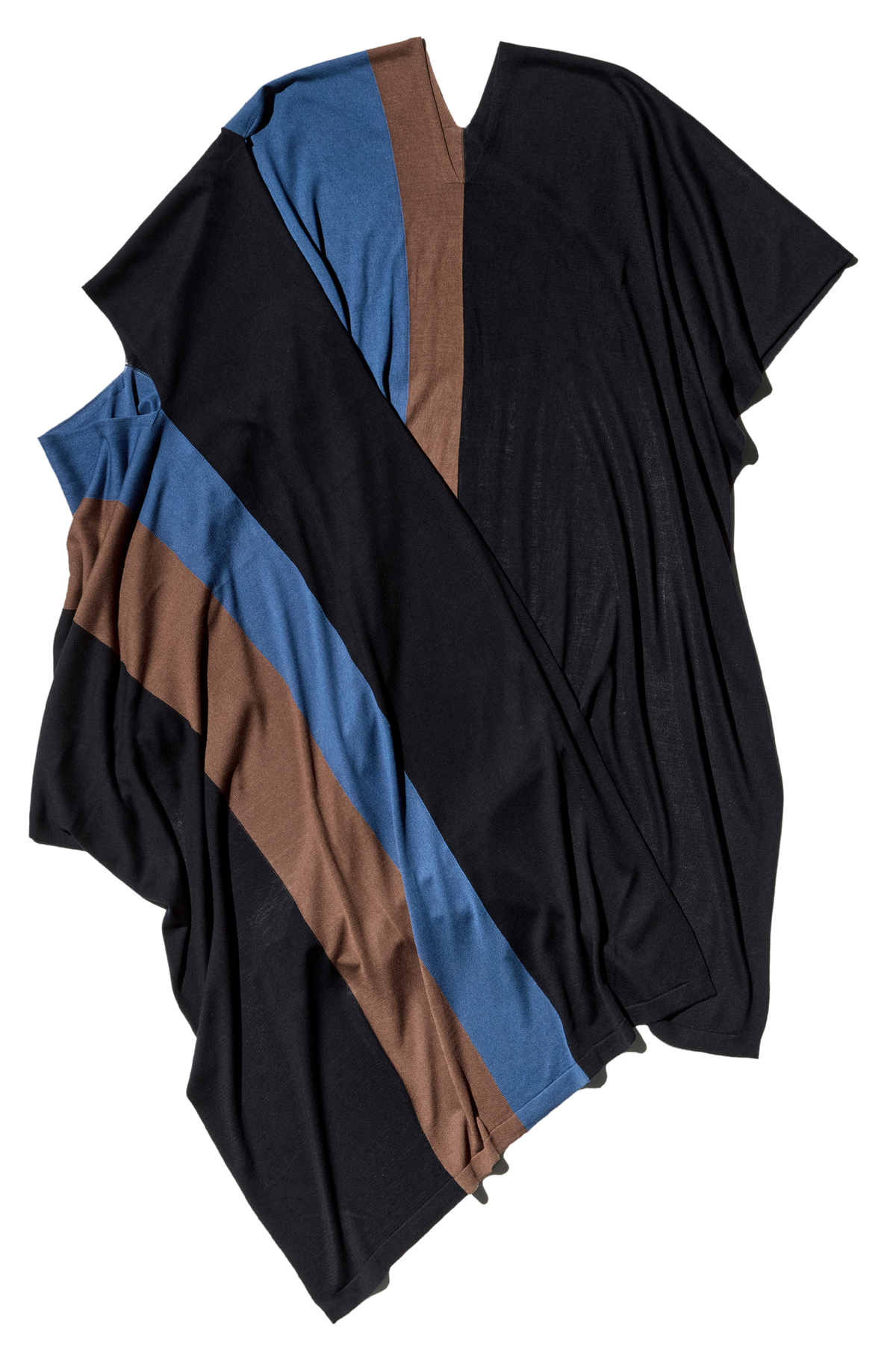 SIGO Wide Knit Scarf — Brown
