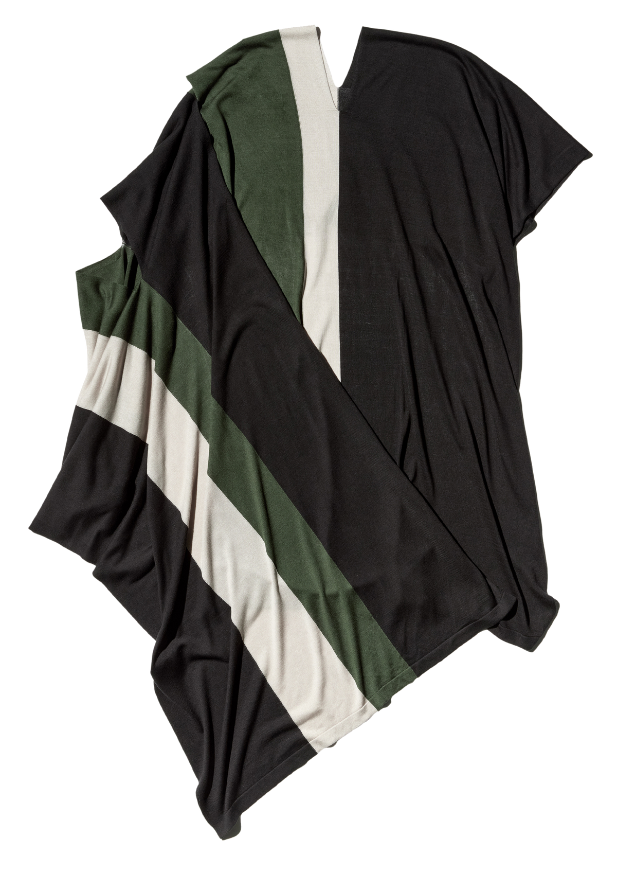 SIGO Wide Knit Scarf — Black
