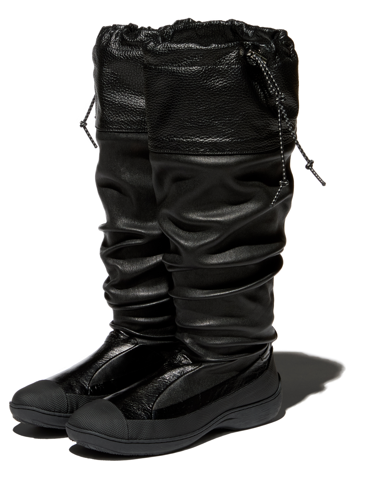 AVOCET Leather Boots — Ink Black