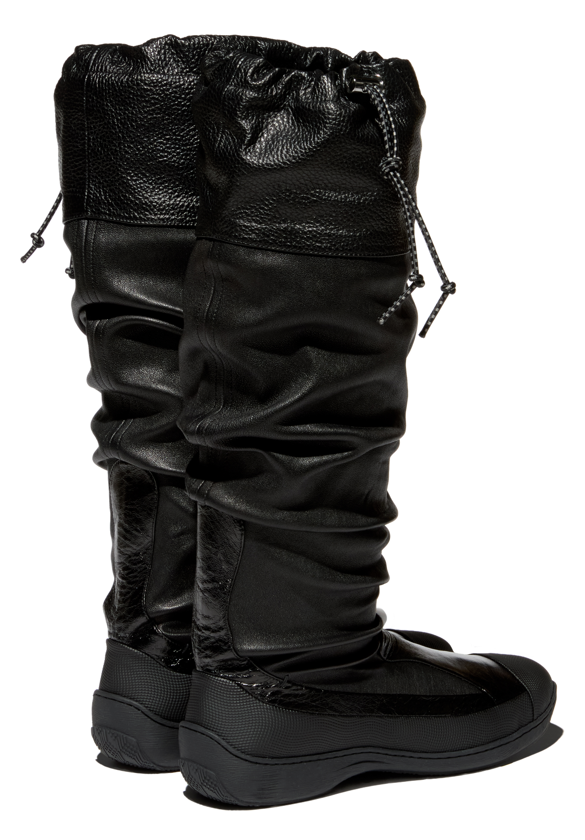 AVOCET Leather Boots — Ink Black