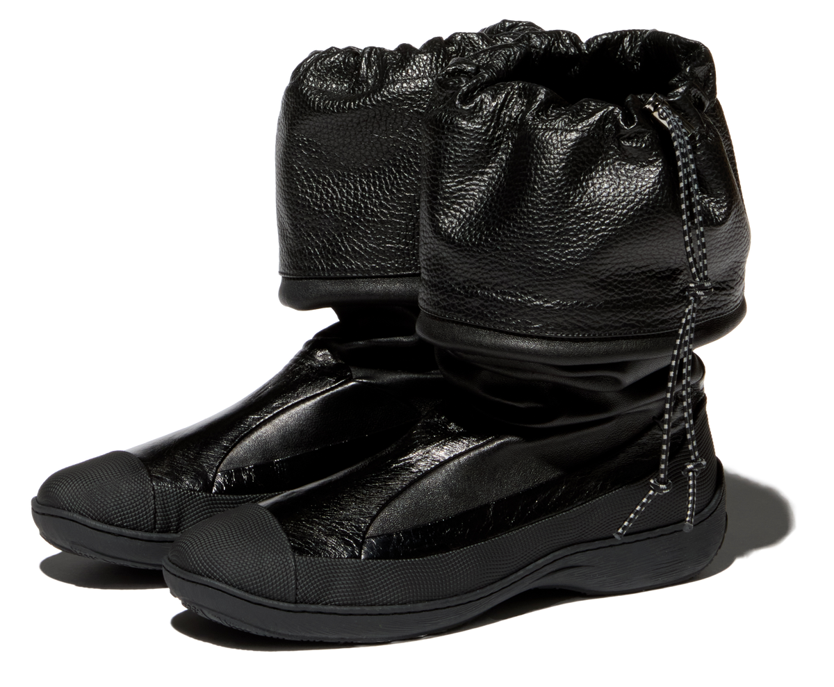AVOCET Leather Boots — Ink Black