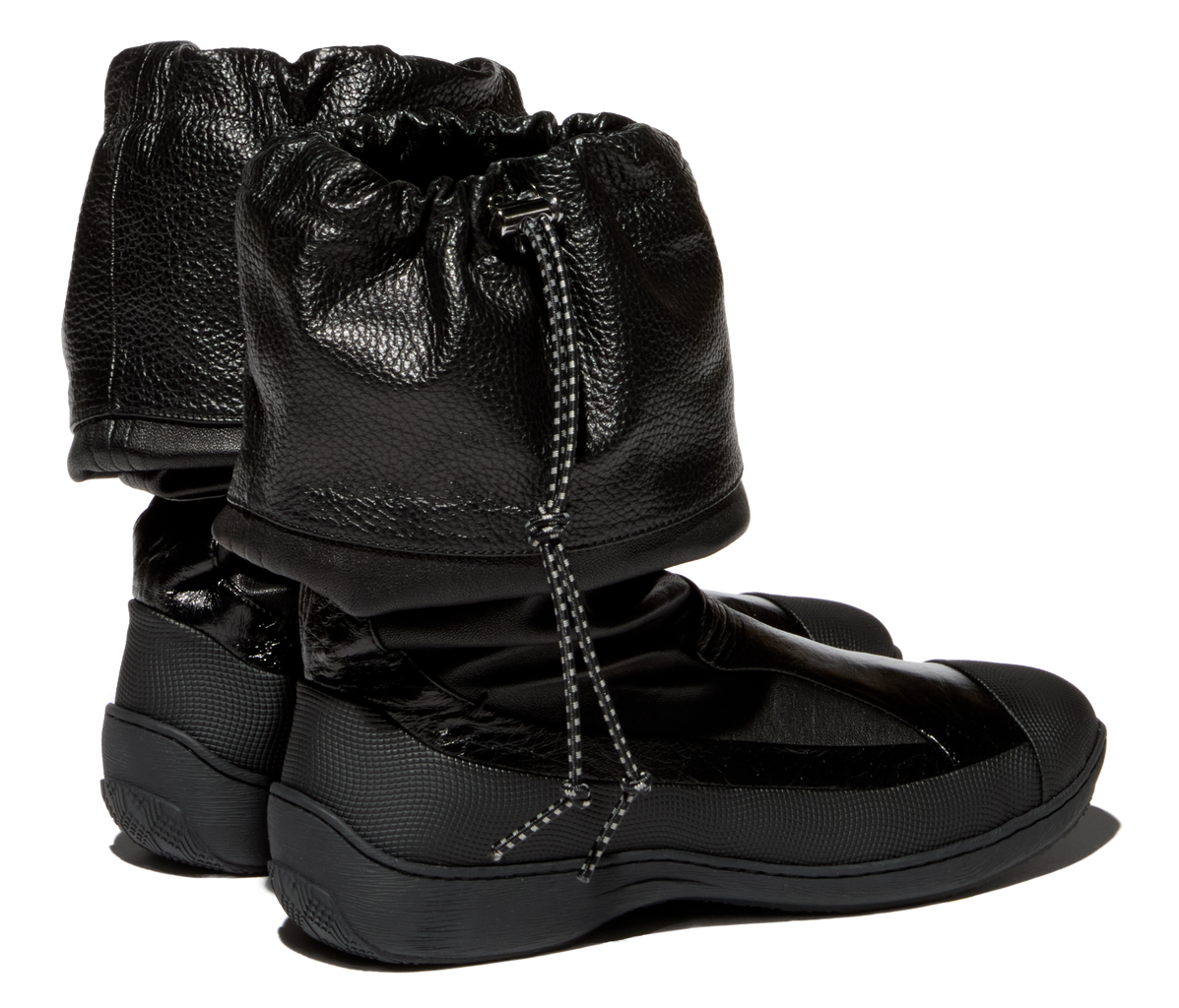 AVOCET Leather Boots — Ink Black