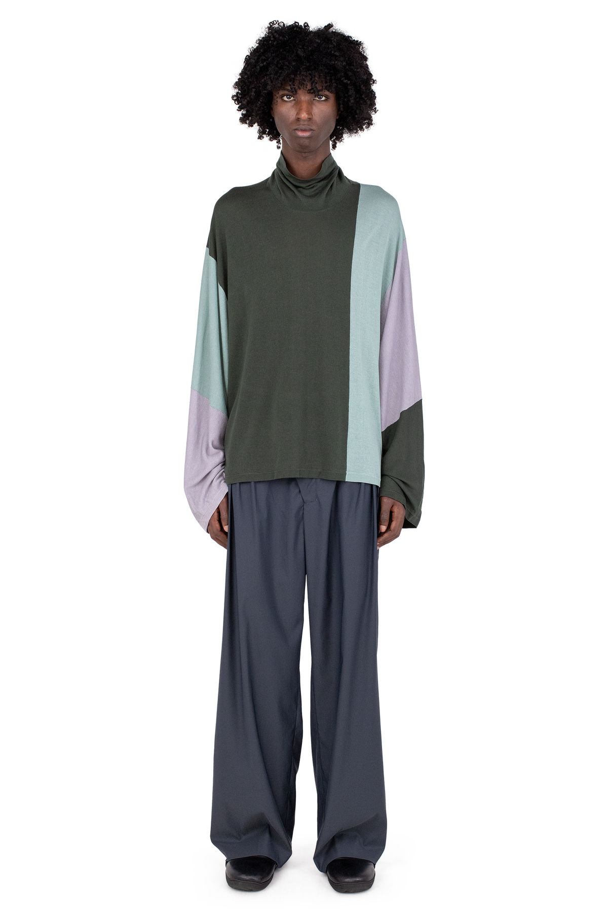 DIEZE Wide Trousers — Deep Grey