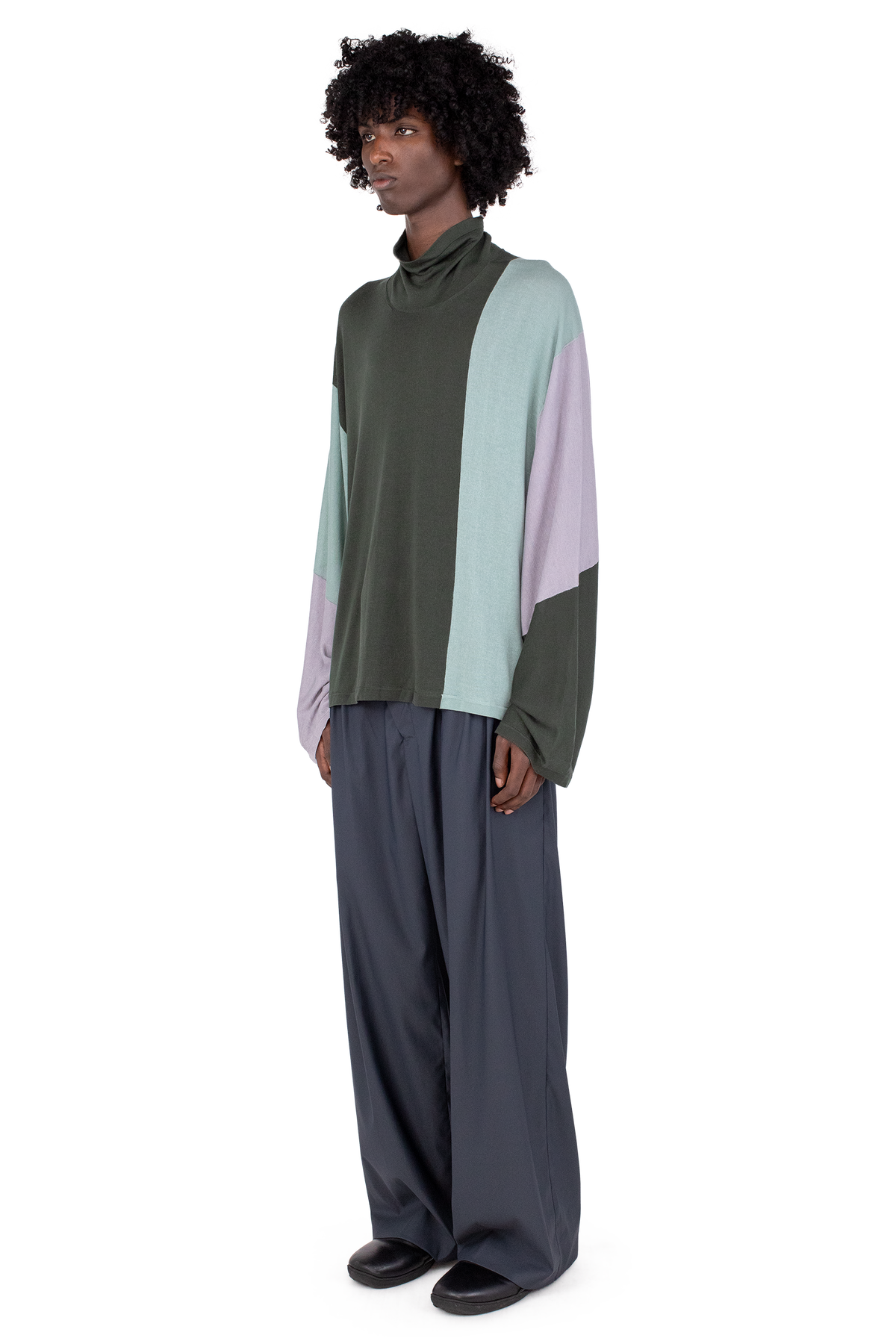 DIEZE Wide Trousers — Deep Grey