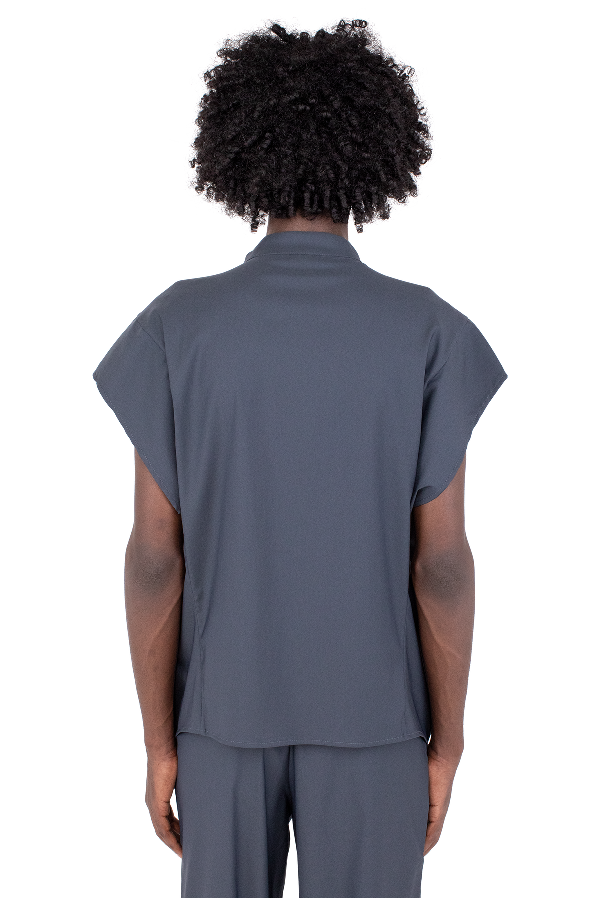 ONATE Sleeveless Shirt — Deep Grey