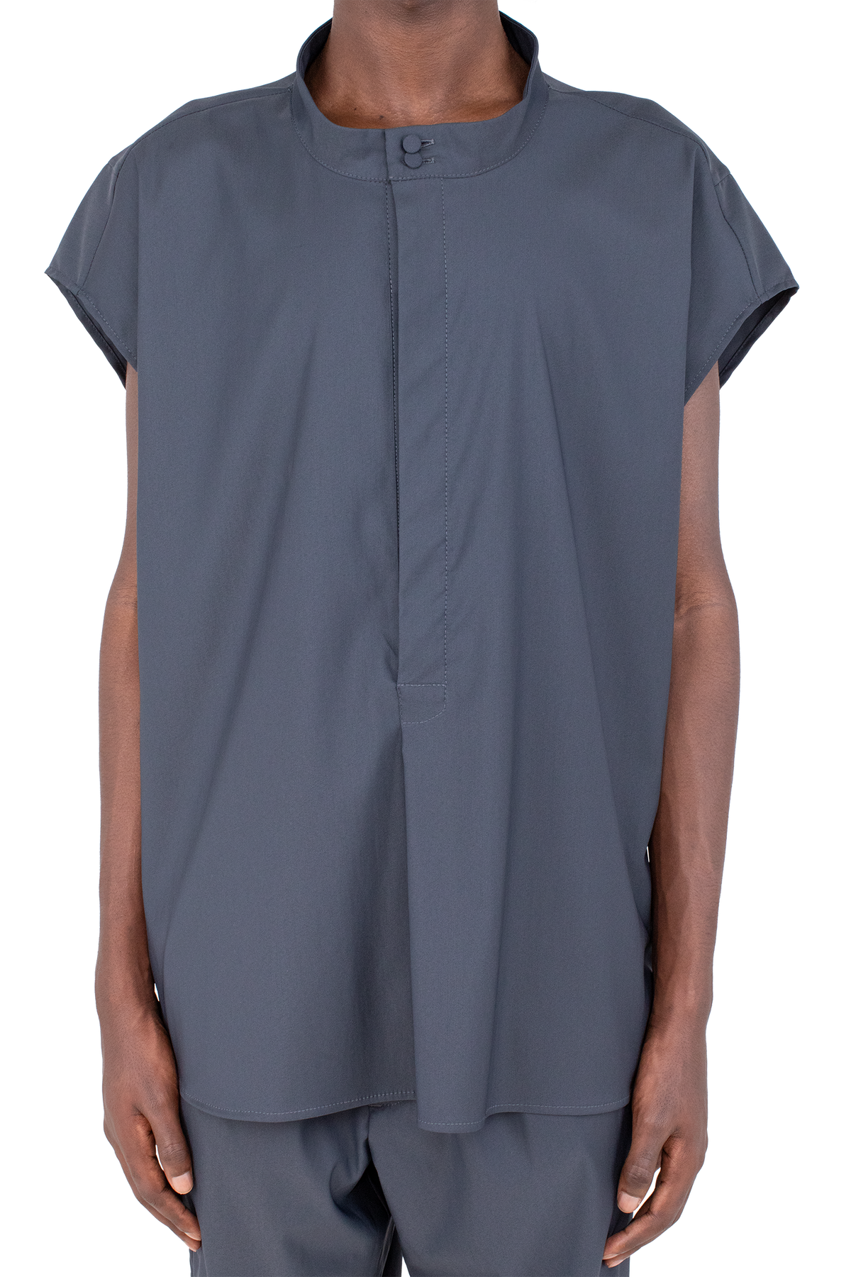ONATE Sleeveless Shirt — Deep Grey