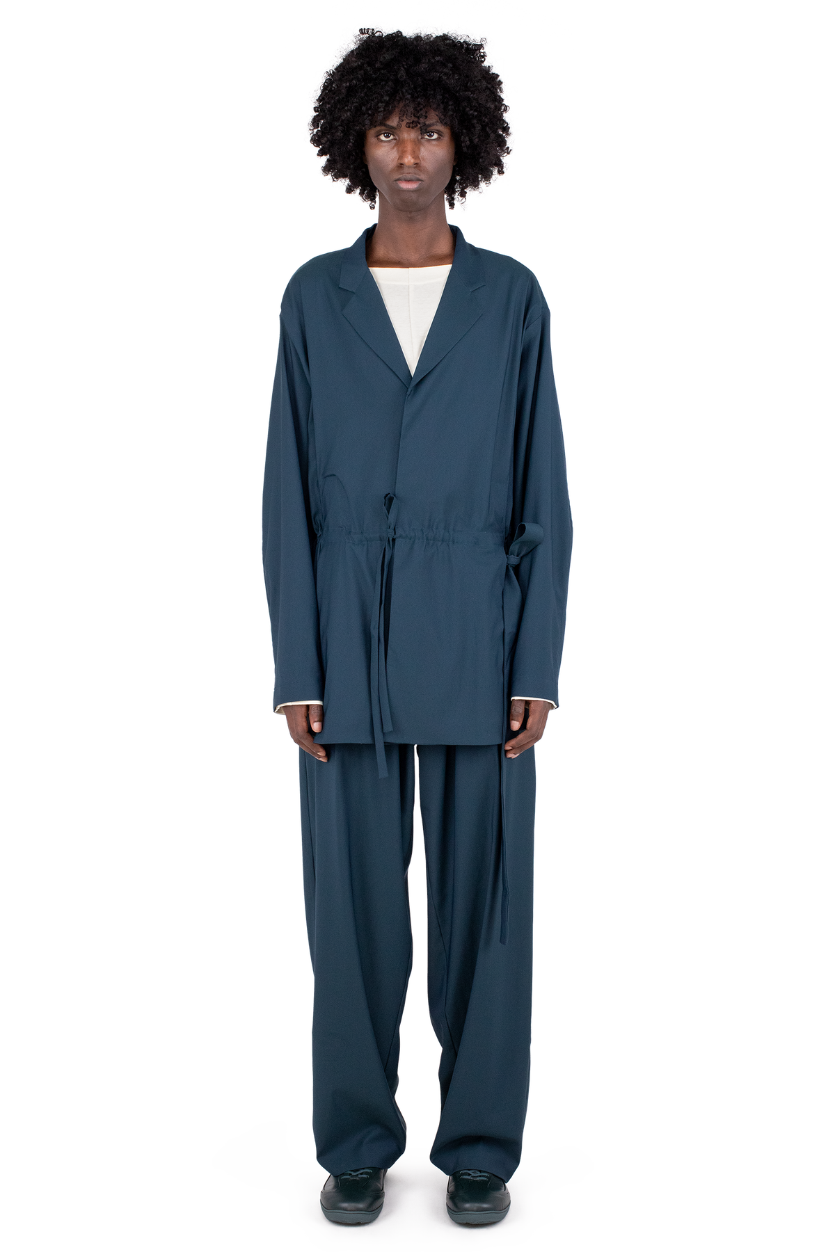 LAAN Gathered Blazer — Spruce