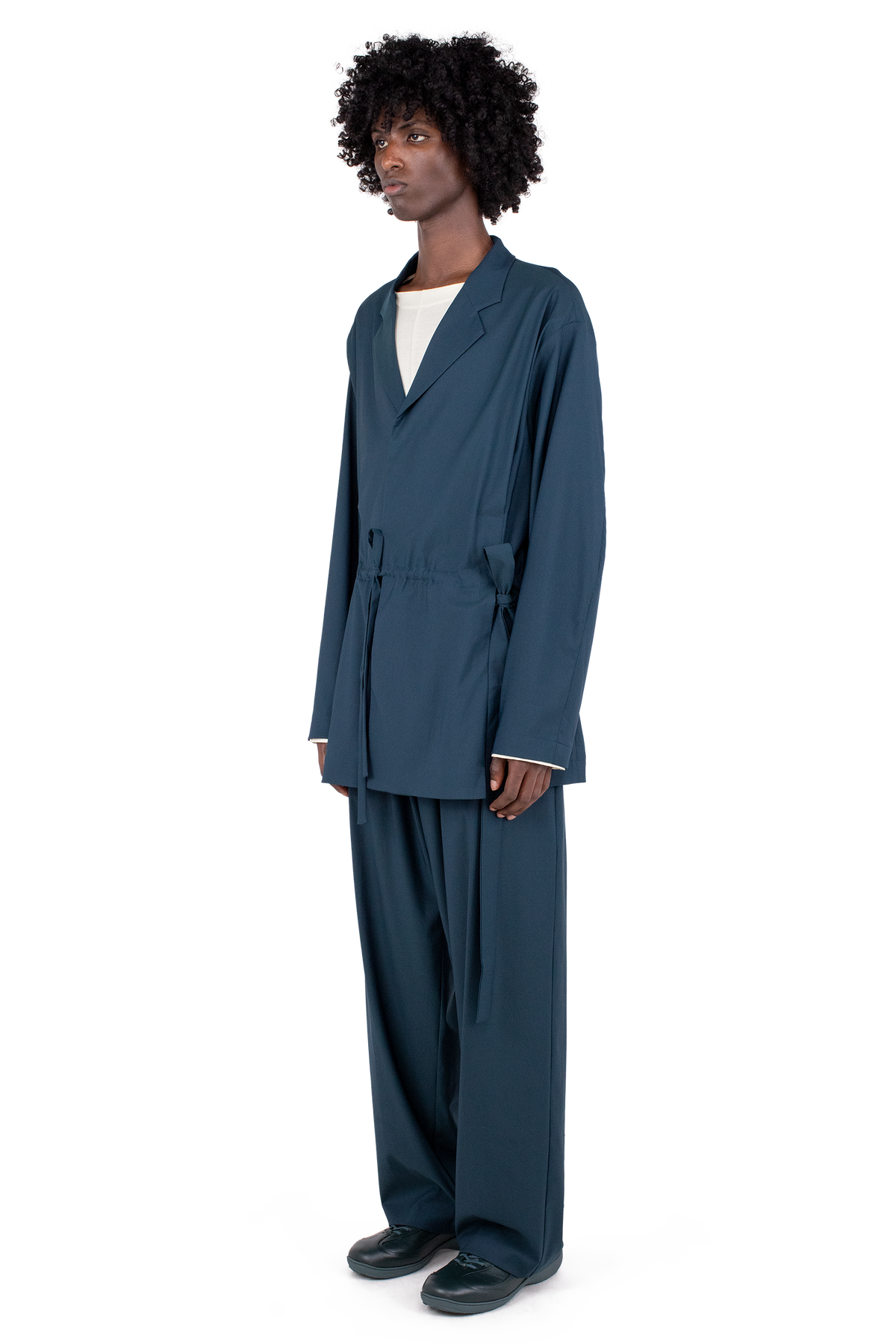 LAAN Gathered Blazer — Spruce