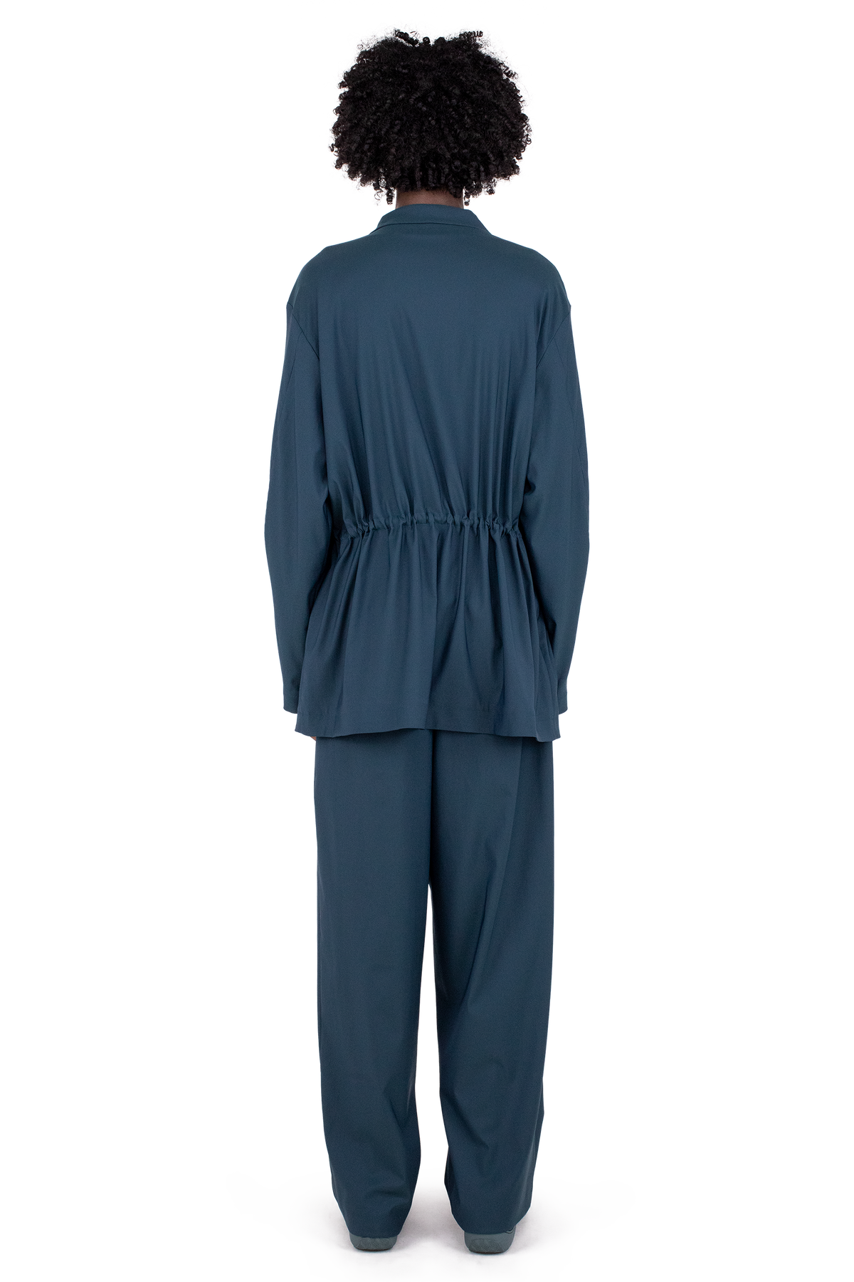LAAN Gathered Blazer — Spruce