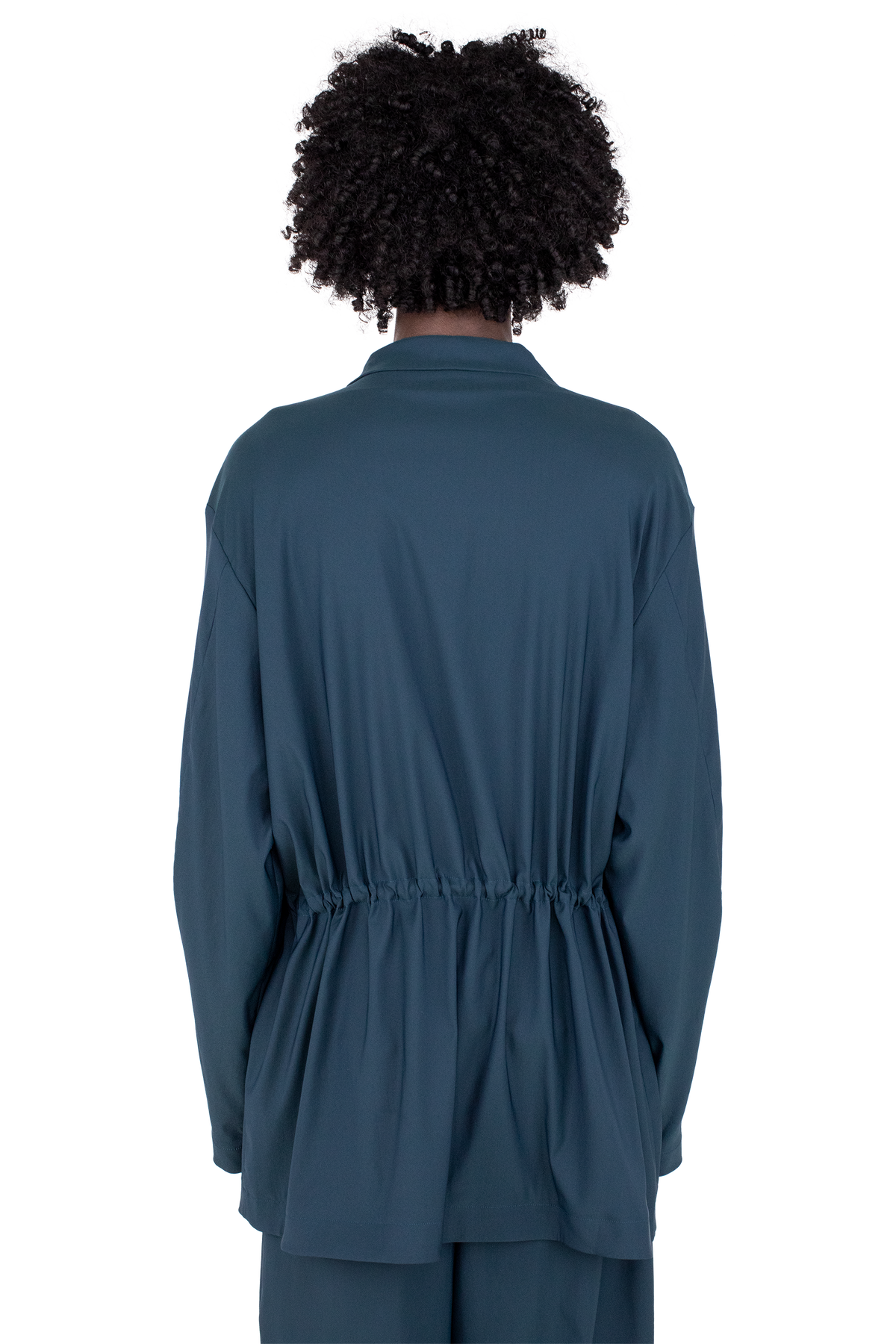 LAAN Gathered Blazer — Spruce