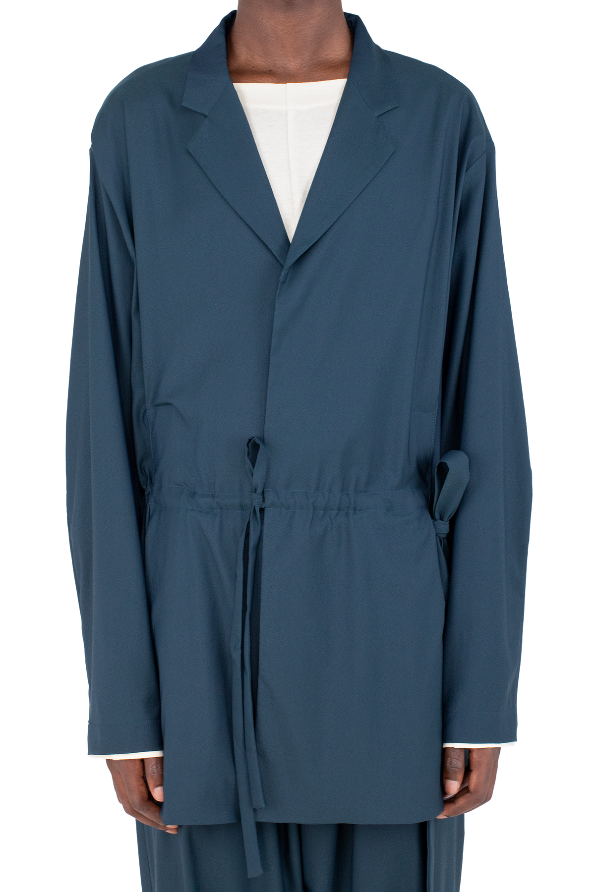 LAAN Gathered Blazer — Spruce