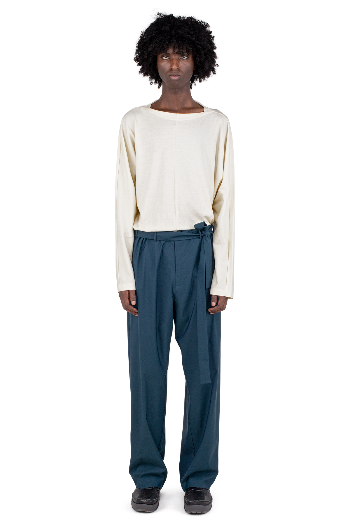 LAAN Gathered Trouser — Spruce