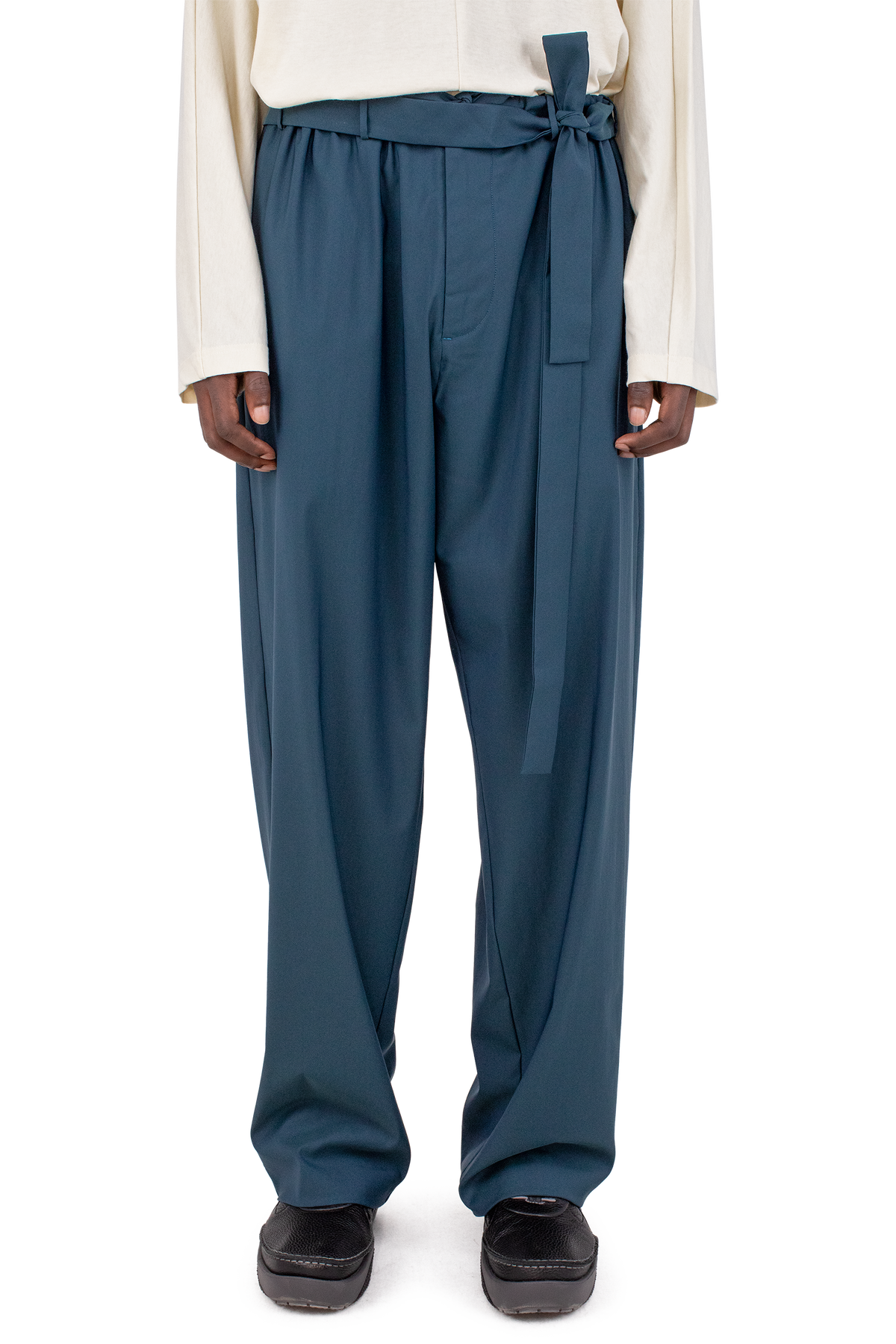 LAAN Gathered Trouser — Spruce