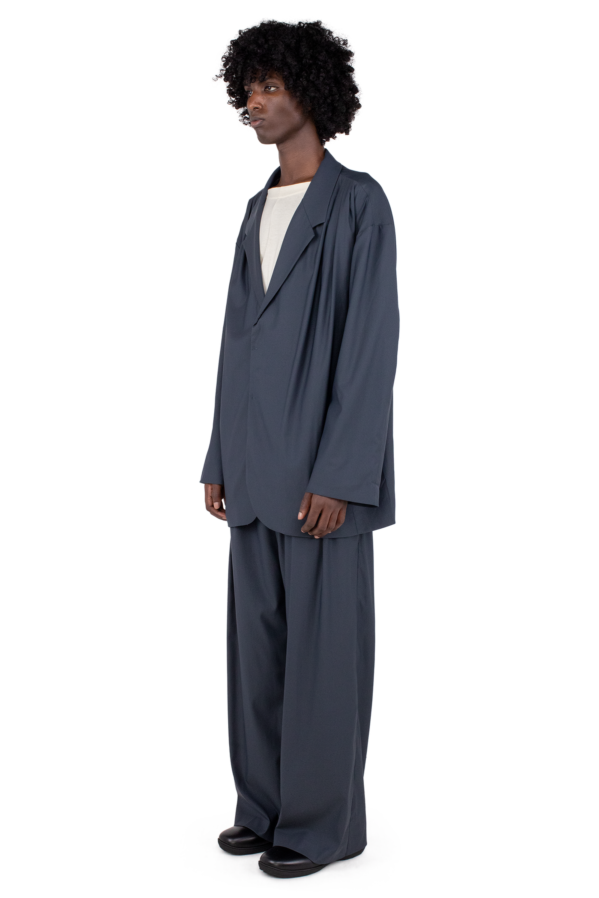DIEZE Wide Blazer — Deep Grey