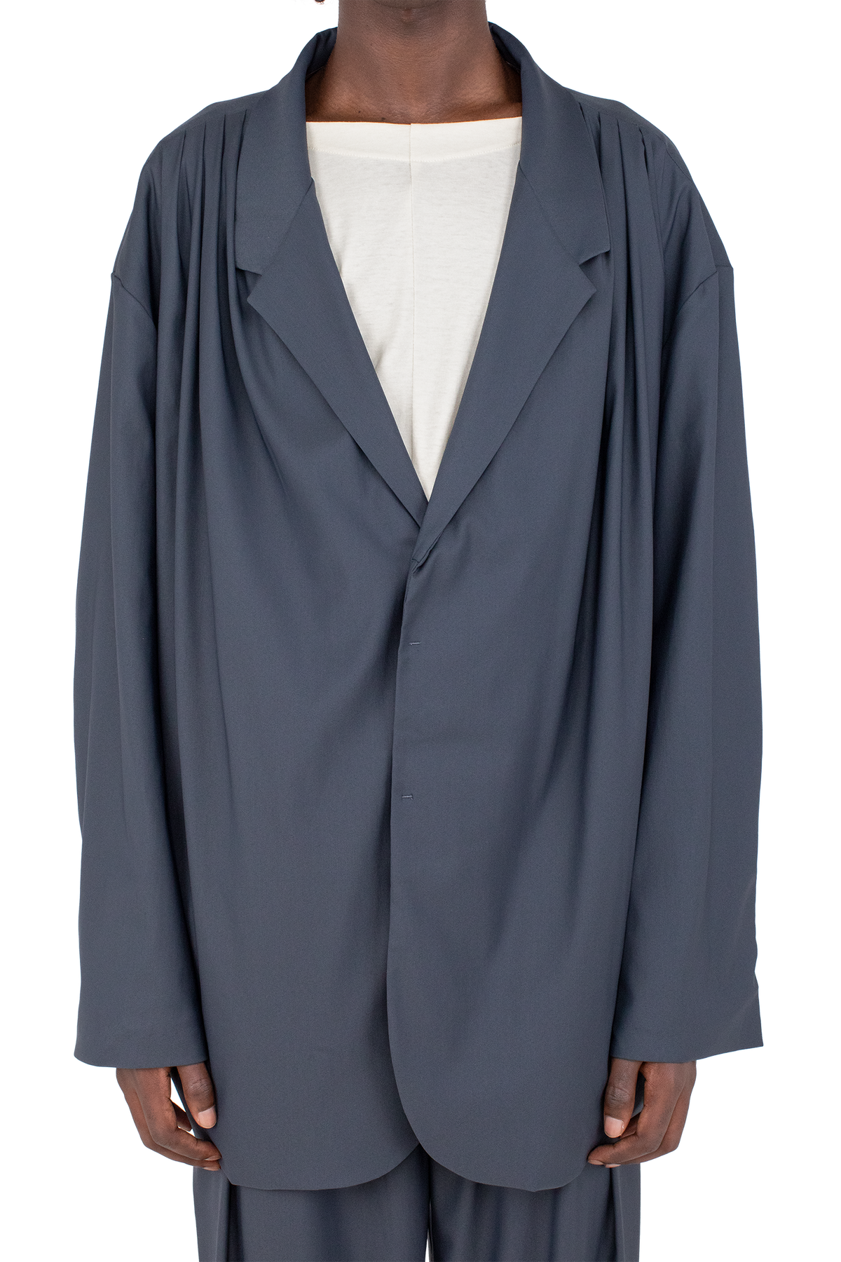 DIEZE Wide Blazer — Deep Grey