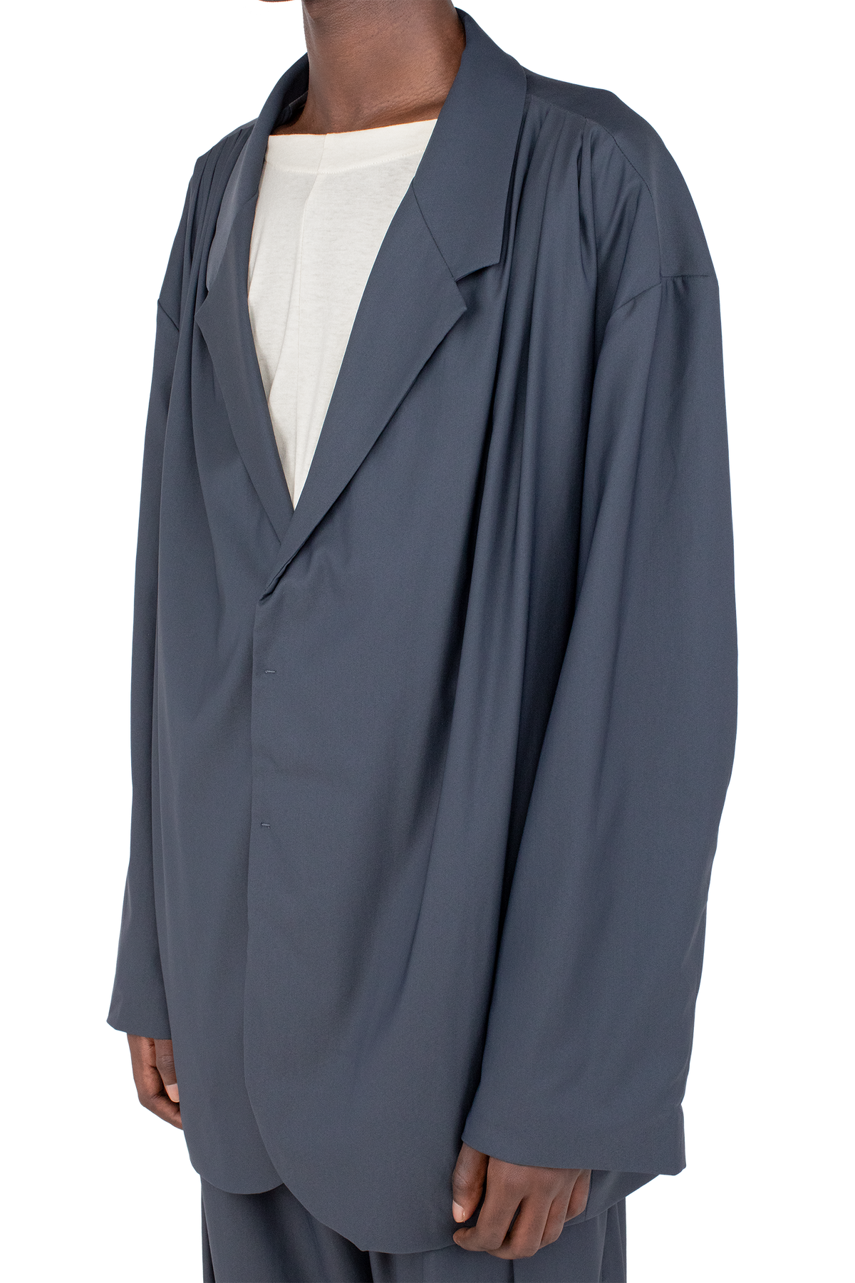 DIEZE Wide Blazer — Deep Grey