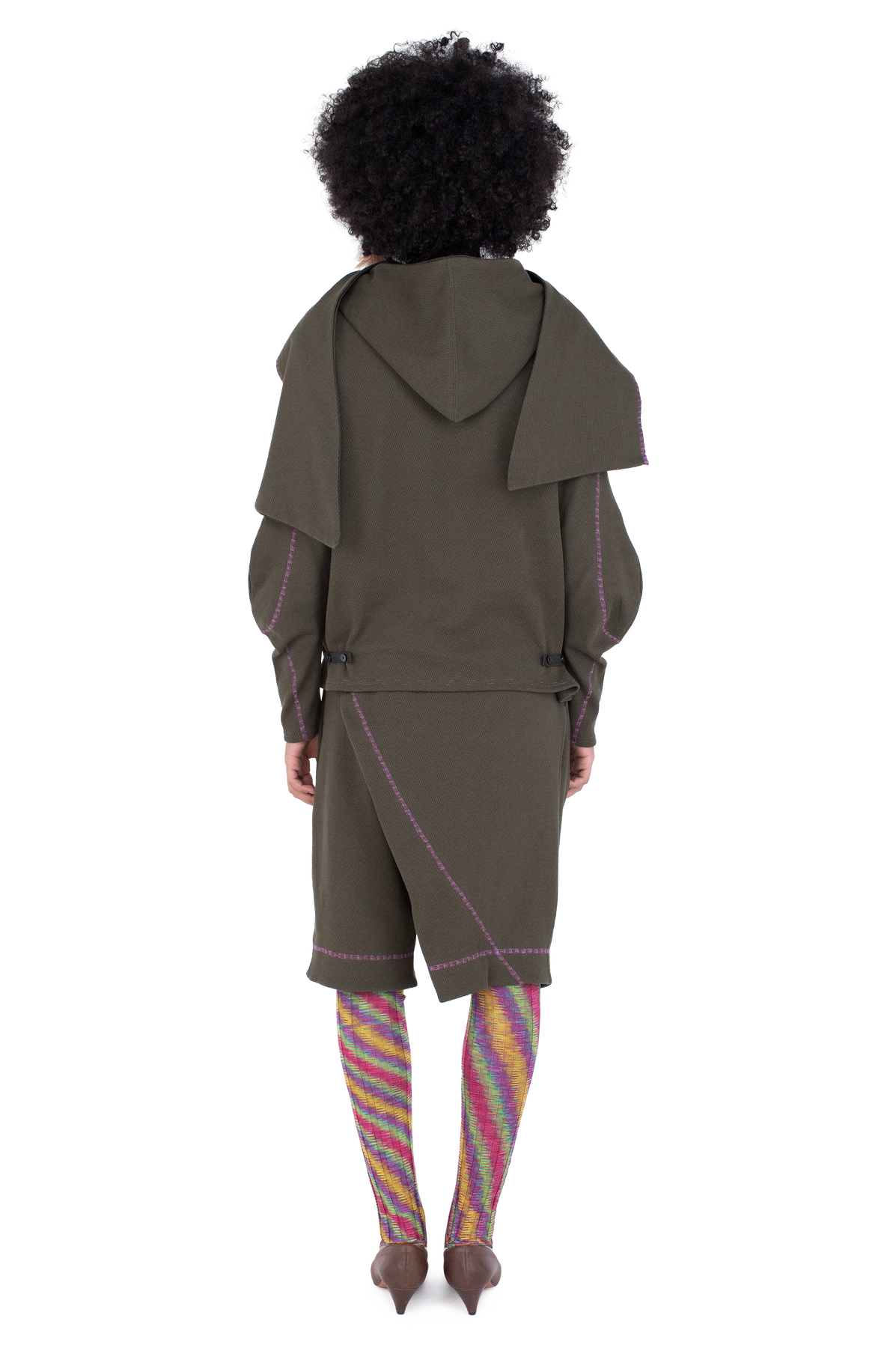 PETREL Hooded Pullover — Cedar Green