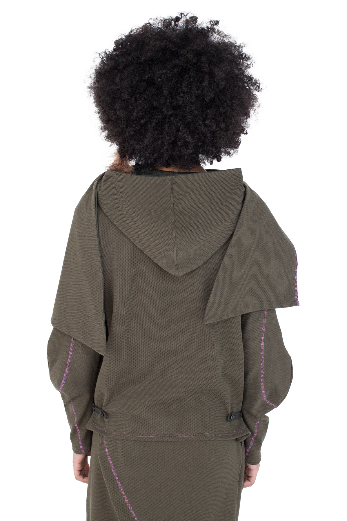 PETREL Hooded Pullover — Cedar Green