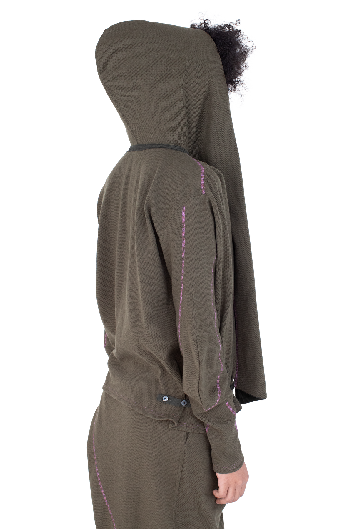 PETREL Hooded Pullover — Cedar Green
