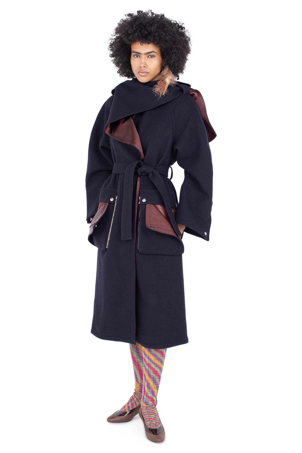 SISKIN Hooded Coat — Midnight Blue
