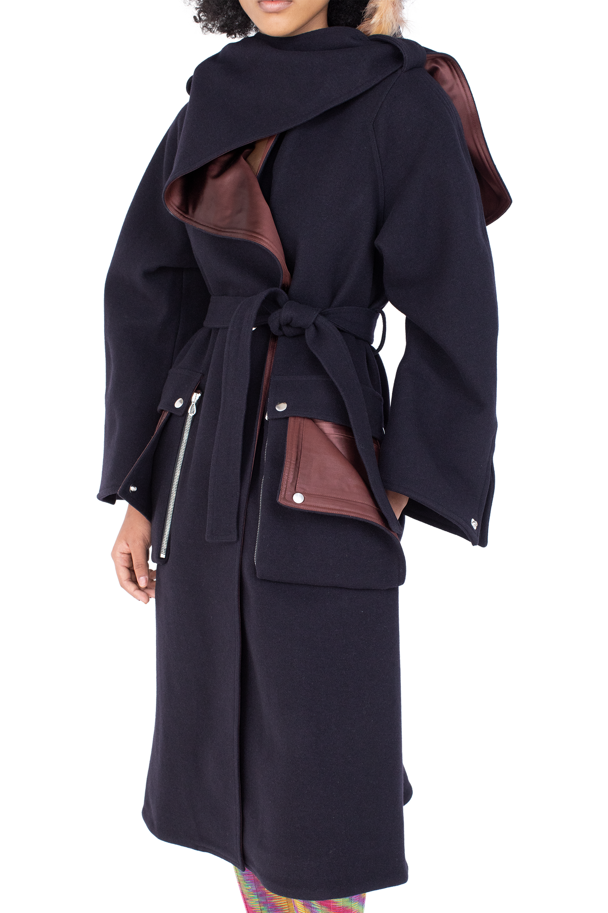 SISKIN Hooded Coat — Midnight Blue