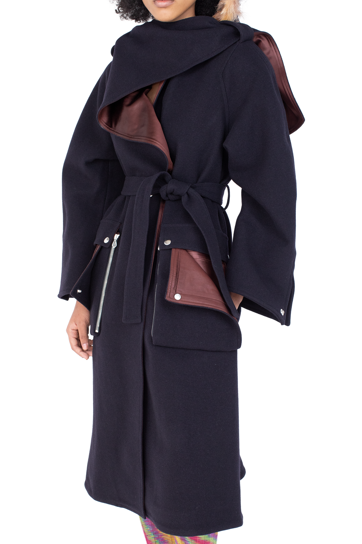 SISKIN Hooded Coat — Midnight Blue