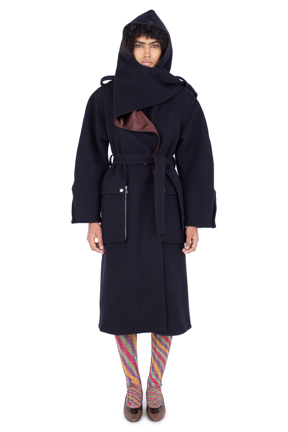SISKIN Hooded Coat — Midnight Blue