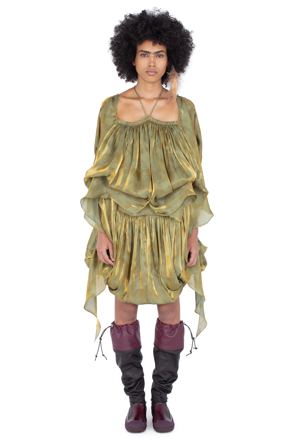KESTREL Dress — Gold Brush