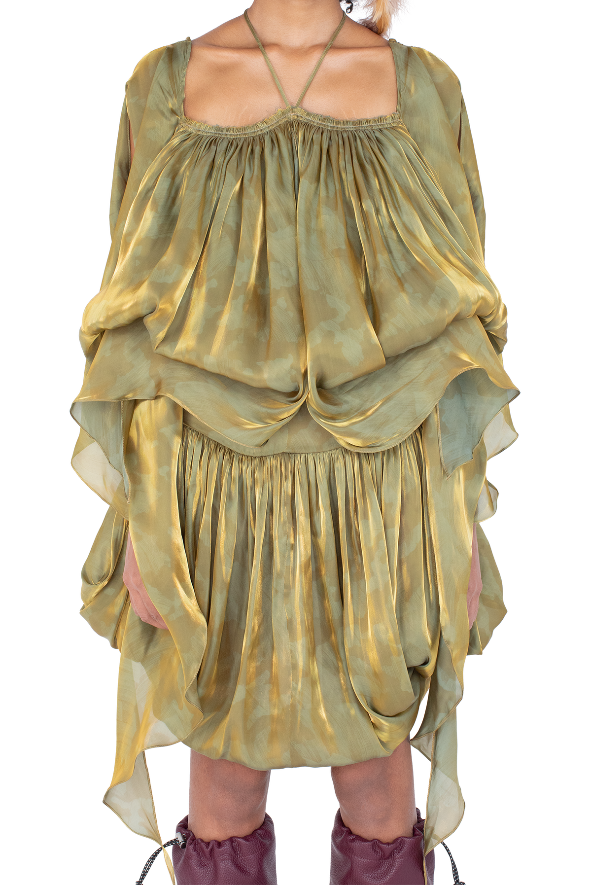 KESTREL Dress — Gold Brush