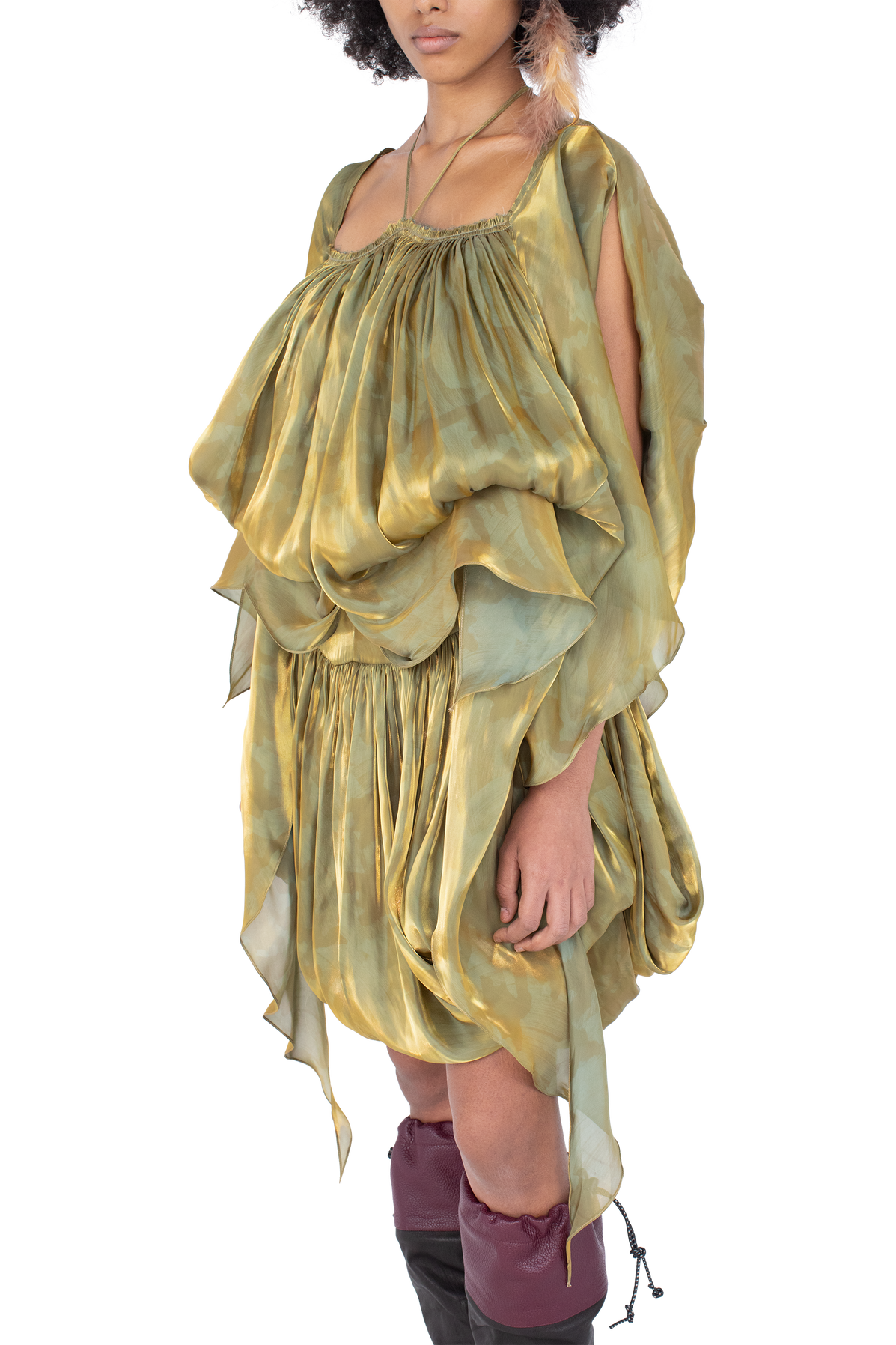 KESTREL Dress — Gold Brush
