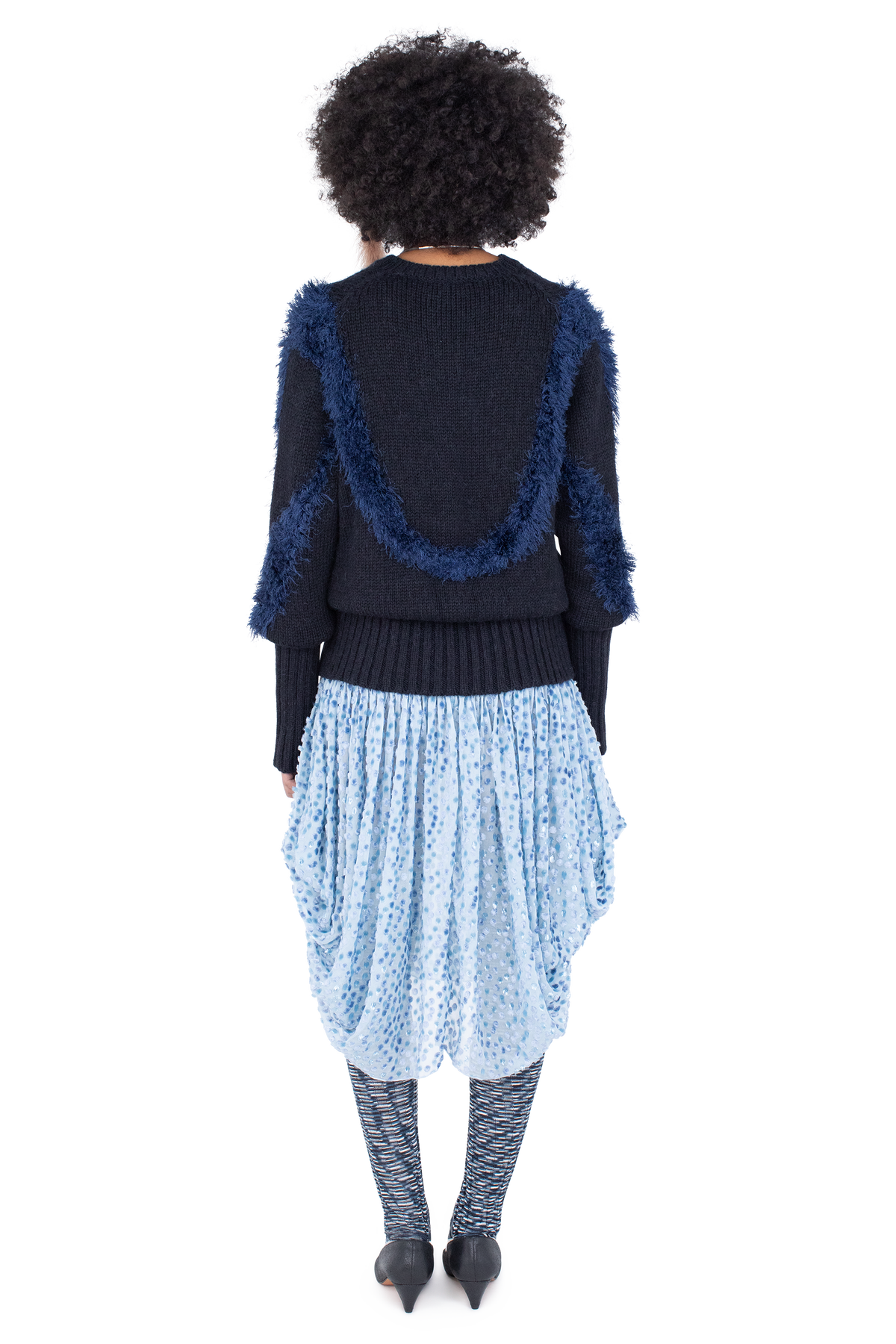 TAWNY Mid-Lenght Skirt — Powder Blue (Exclusive)