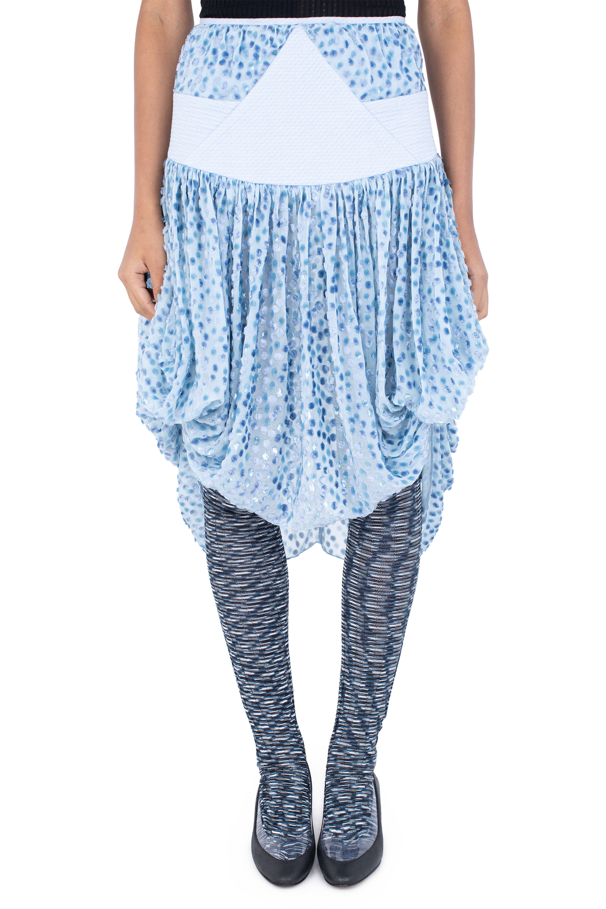 TAWNY Mid-Lenght Skirt — Powder Blue (Exclusive)