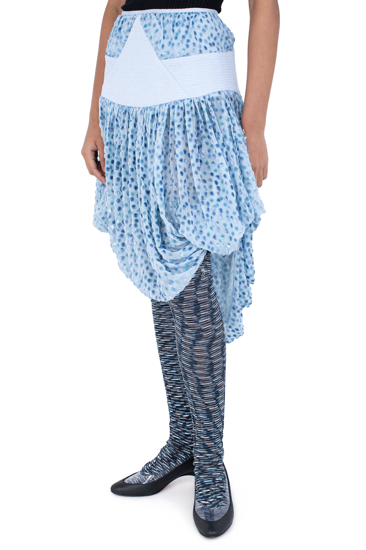 TAWNY Mid-Lenght Skirt — Powder Blue (Exclusive)