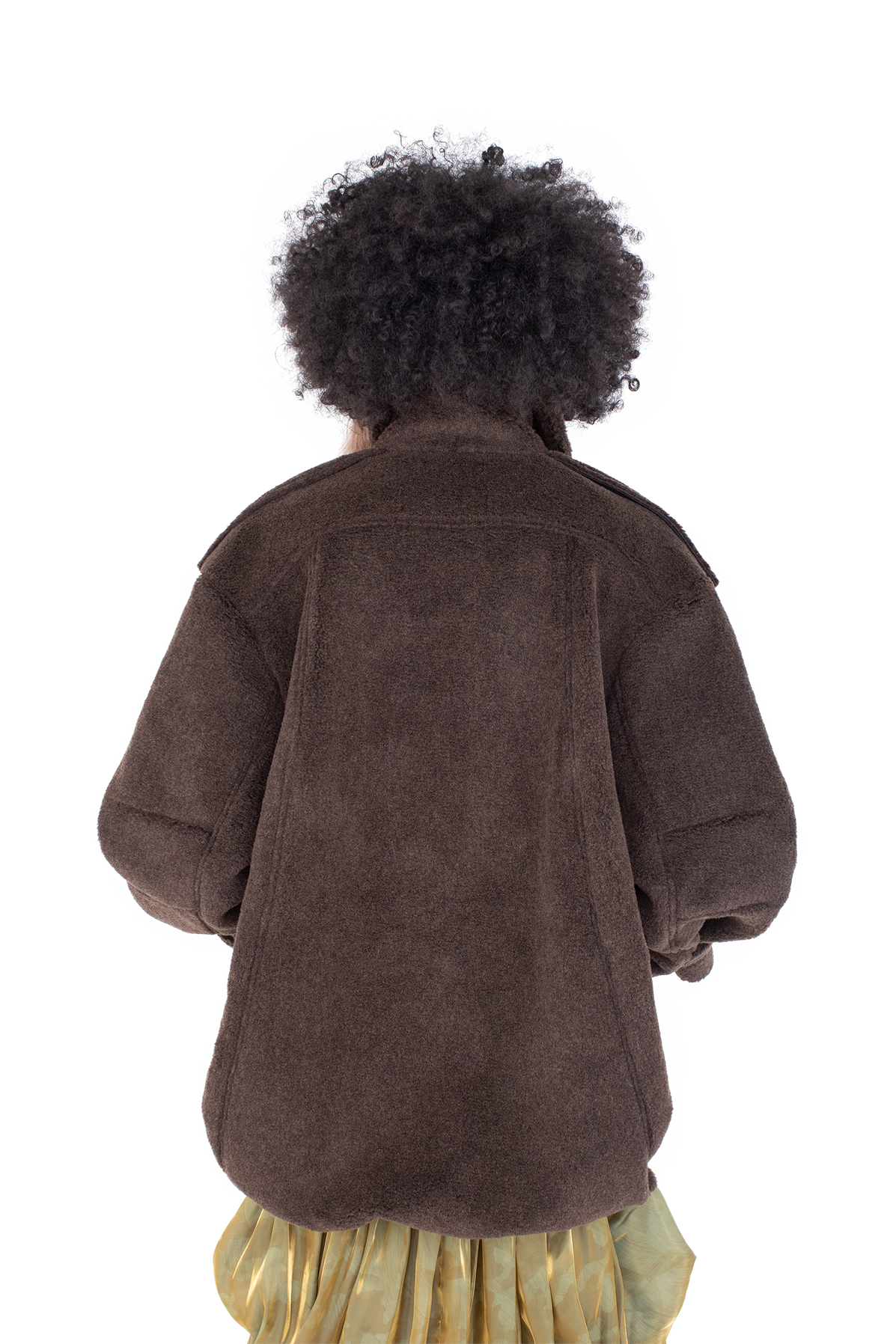 WREN Pleated Coat — Mole