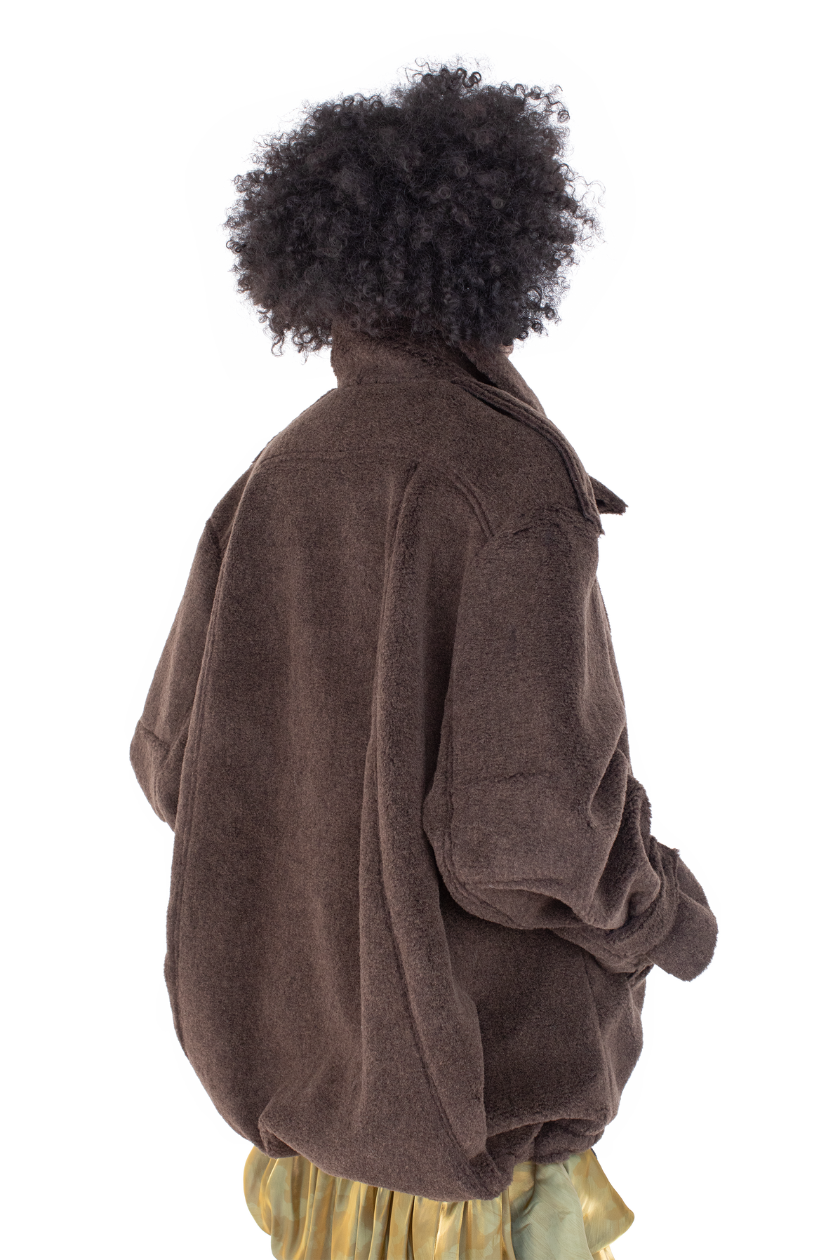 WREN Pleated Coat — Mole