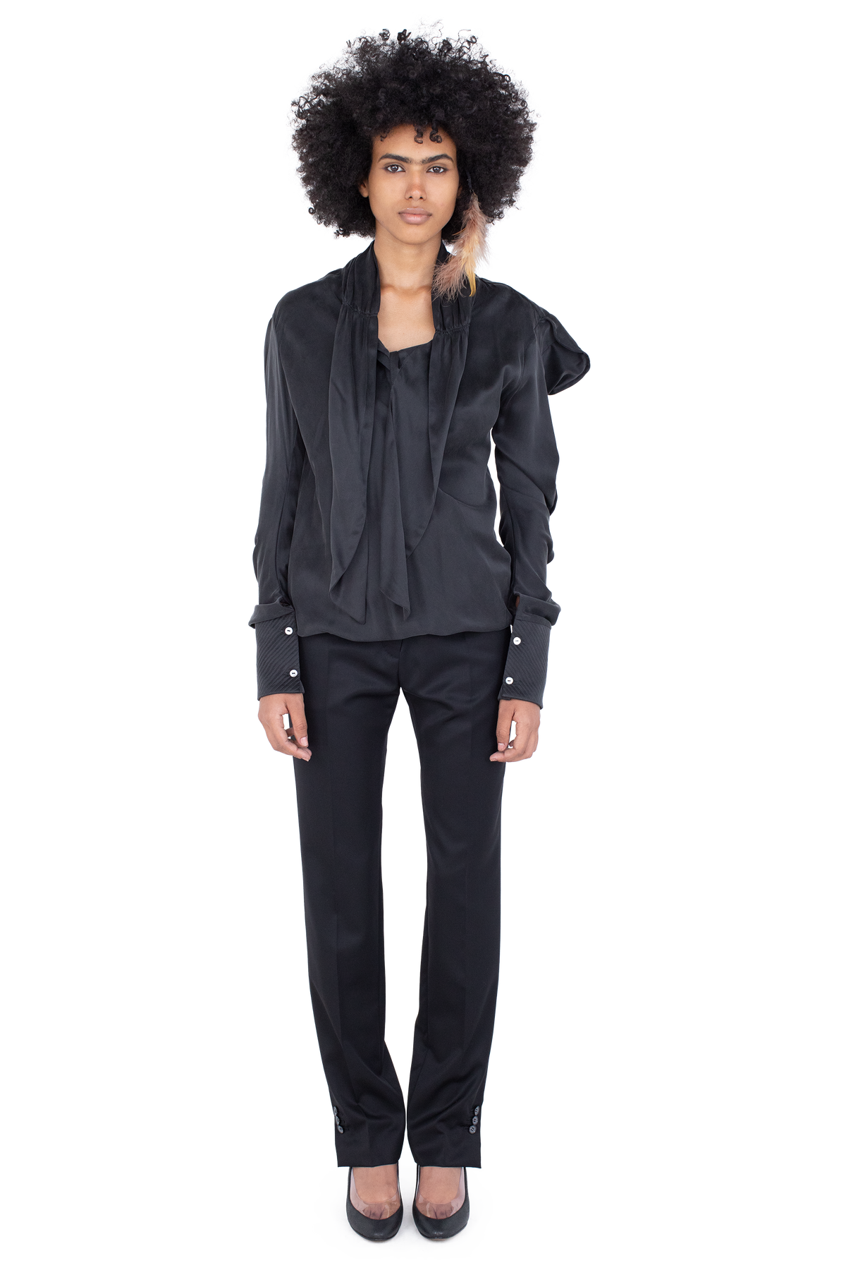 EGRET Tailored Trousers — Jet Black
