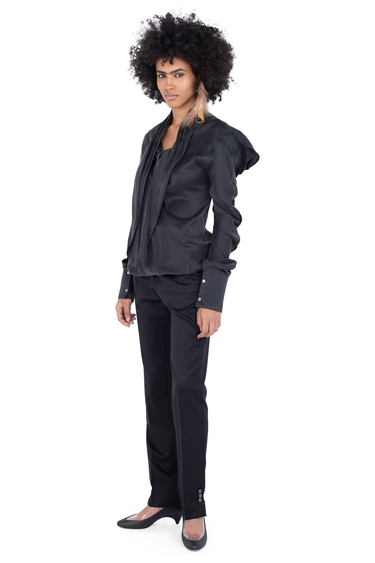 EGRET Tailored Trousers — Jet Black