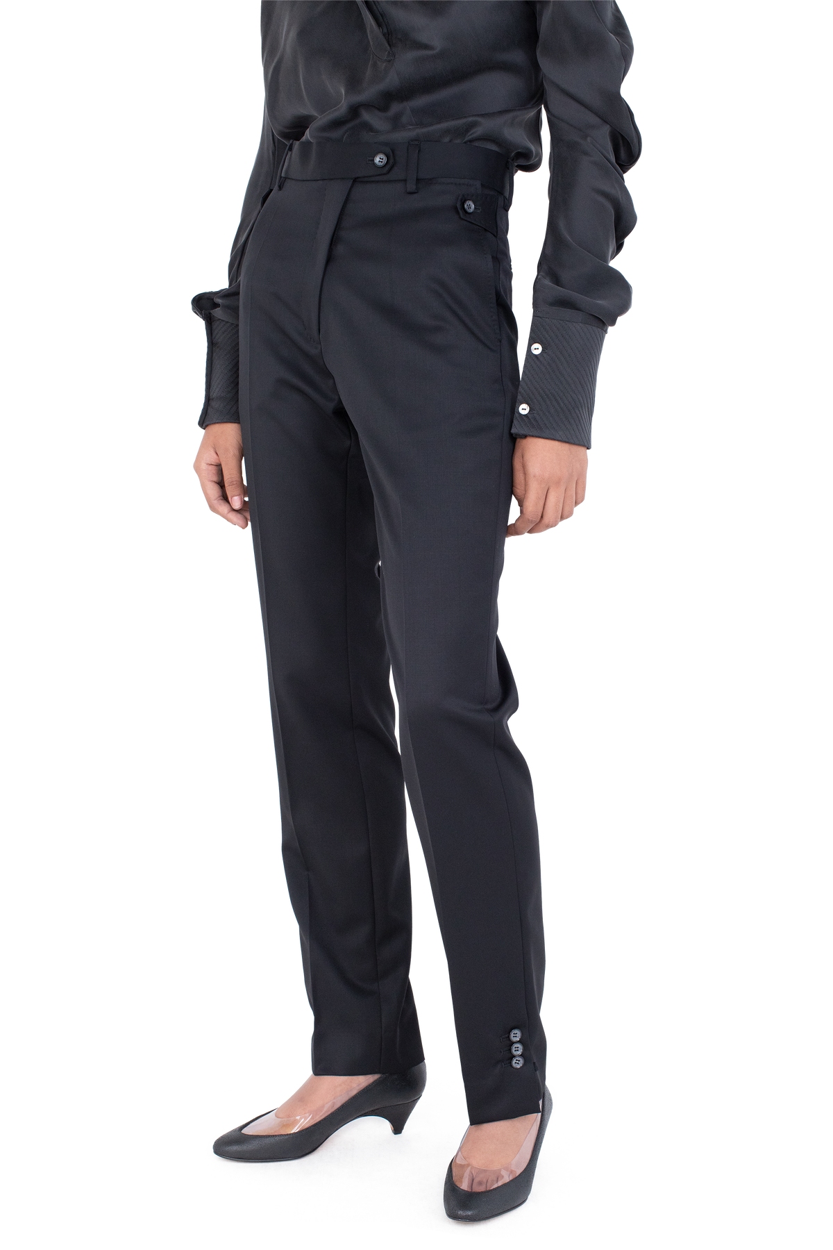 EGRET Tailored Trousers — Jet Black