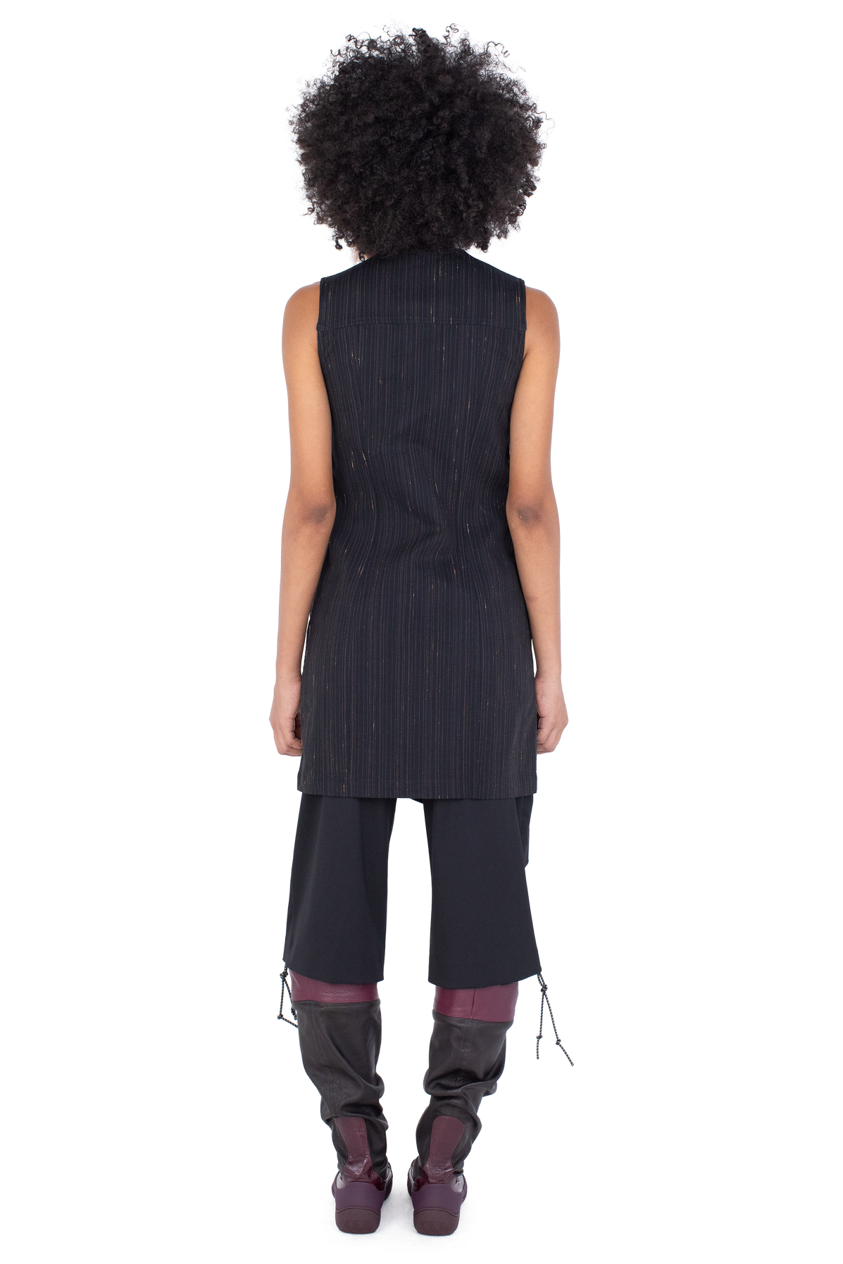 KOEL Tunic — Charcoal & Rose