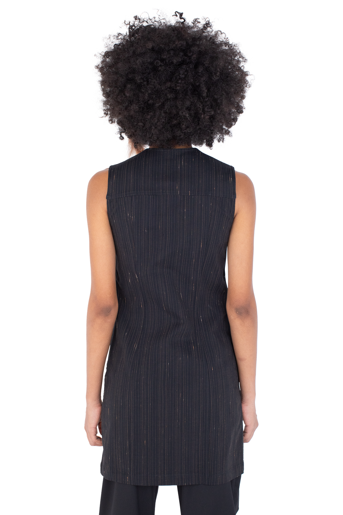 KOEL Tunic — Charcoal & Rose