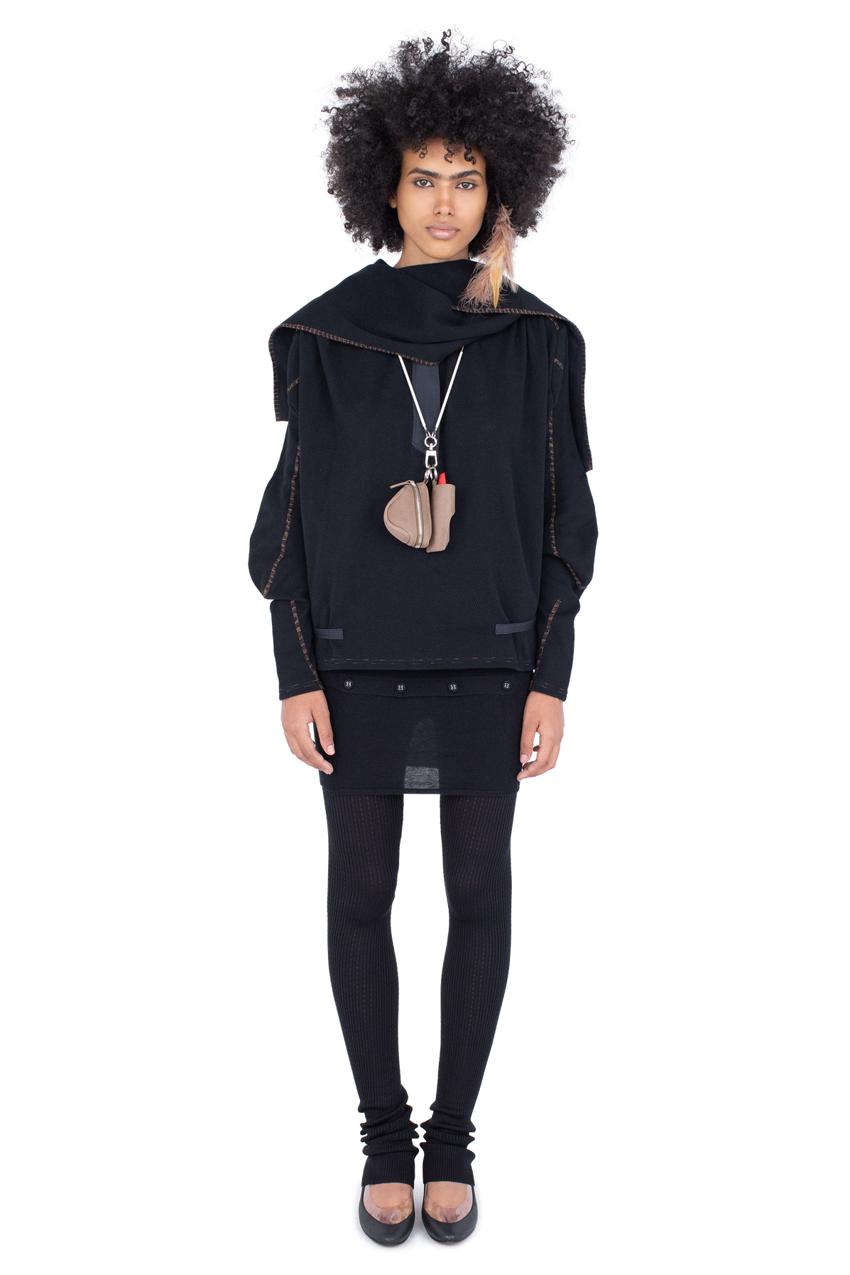 PETREL Hooded Pullover — Ink Black