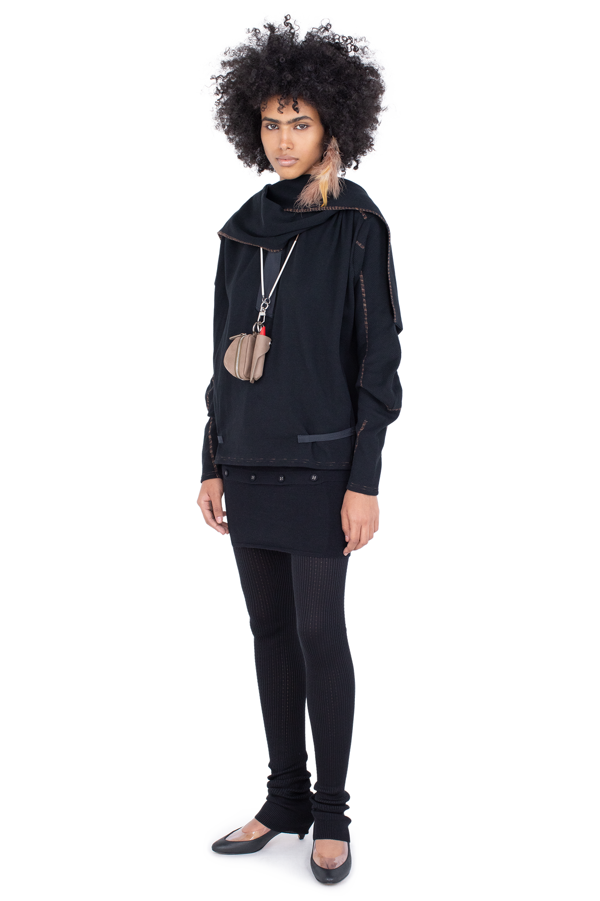 PETREL Hooded Pullover — Ink Black