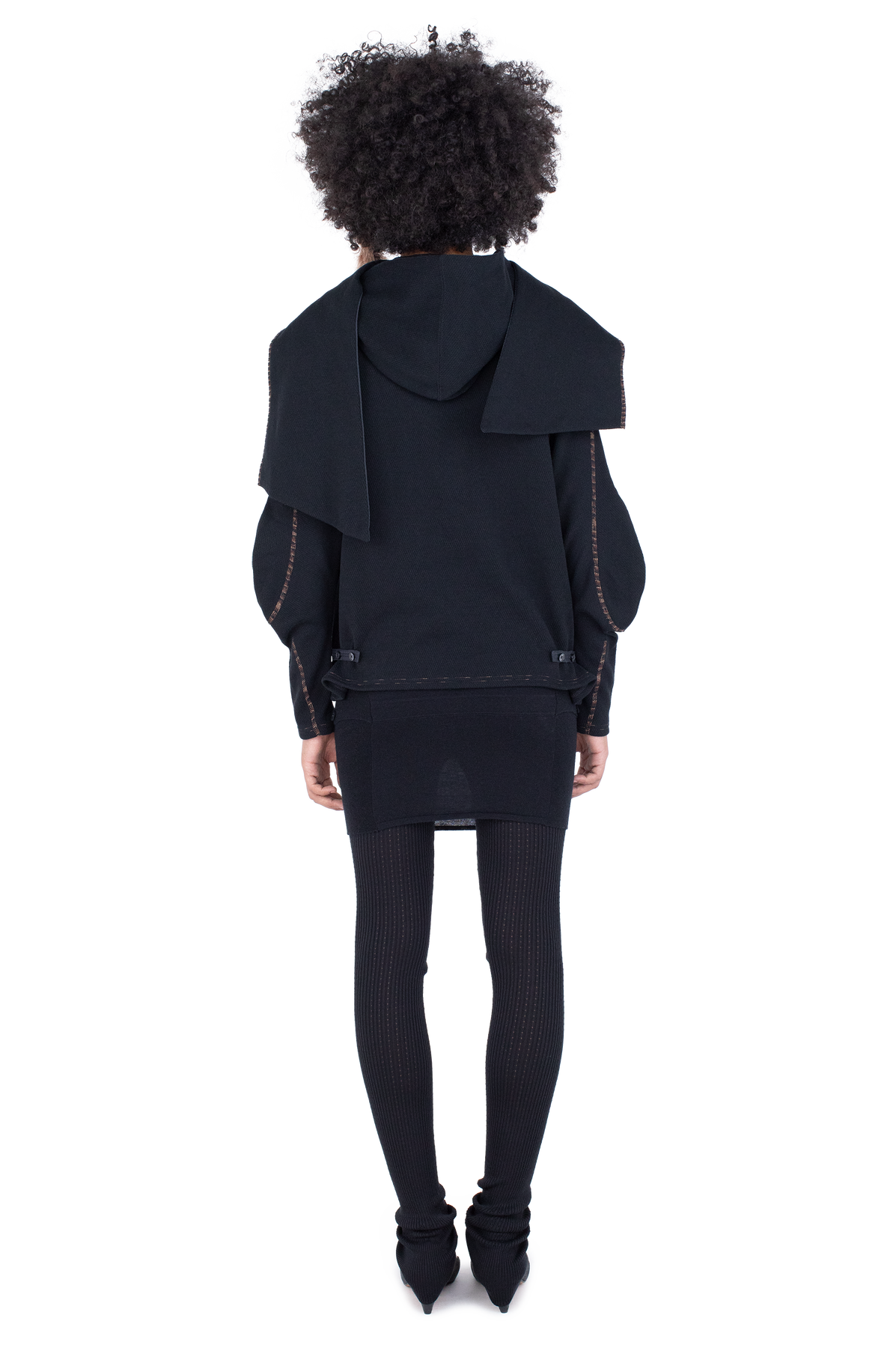 PETREL Hooded Pullover — Ink Black