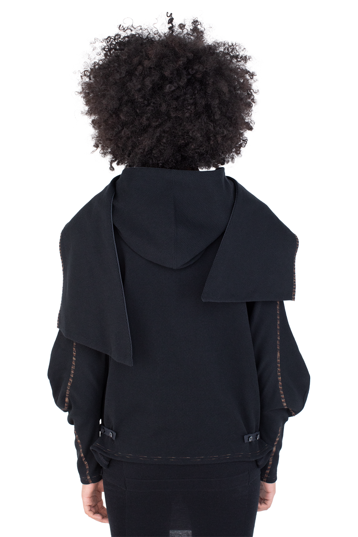 PETREL Hooded Pullover — Ink Black