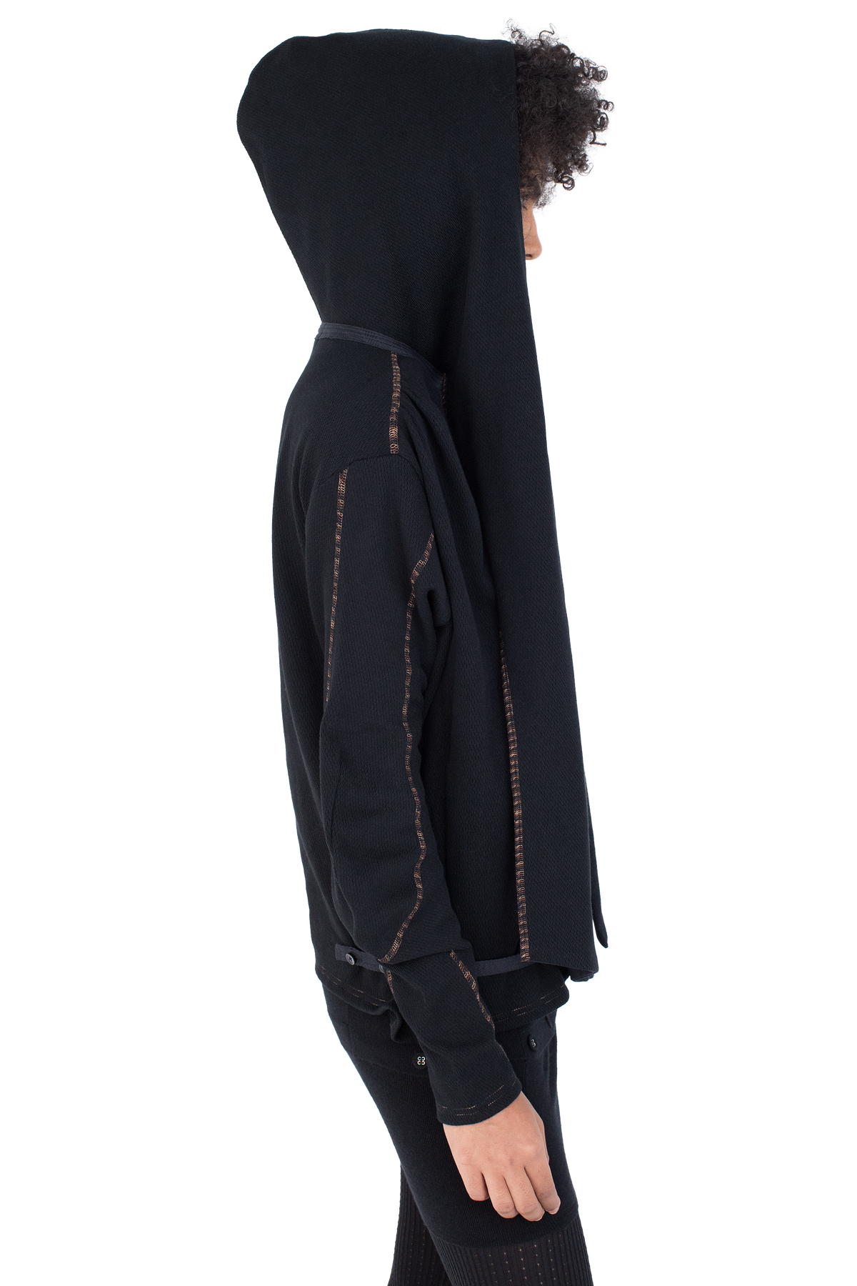 PETREL Hooded Pullover — Ink Black